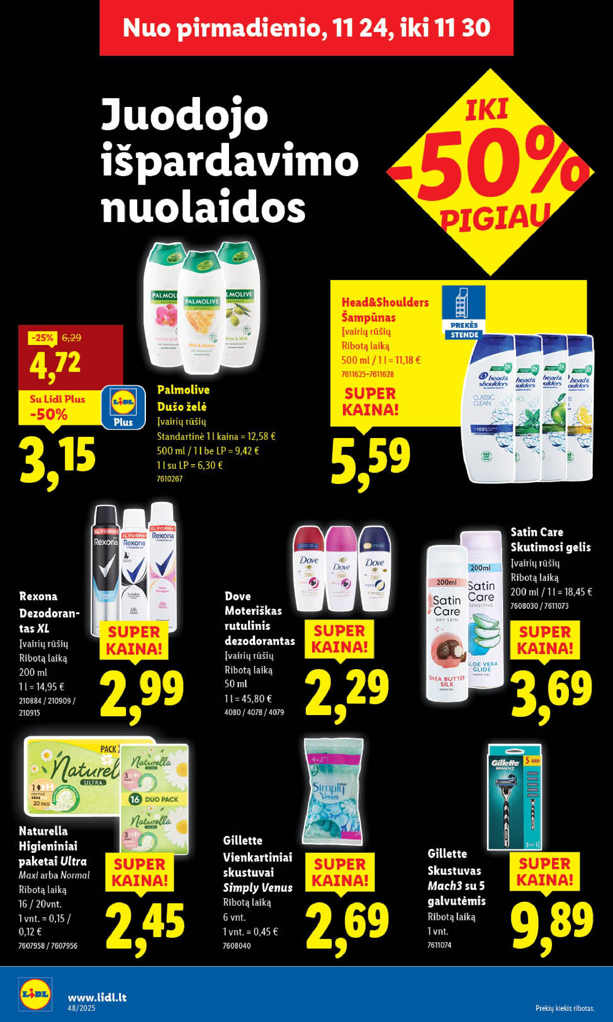 Naujausias LIDL kaininis katalogas 2025.11.24 - 2025.11.30
