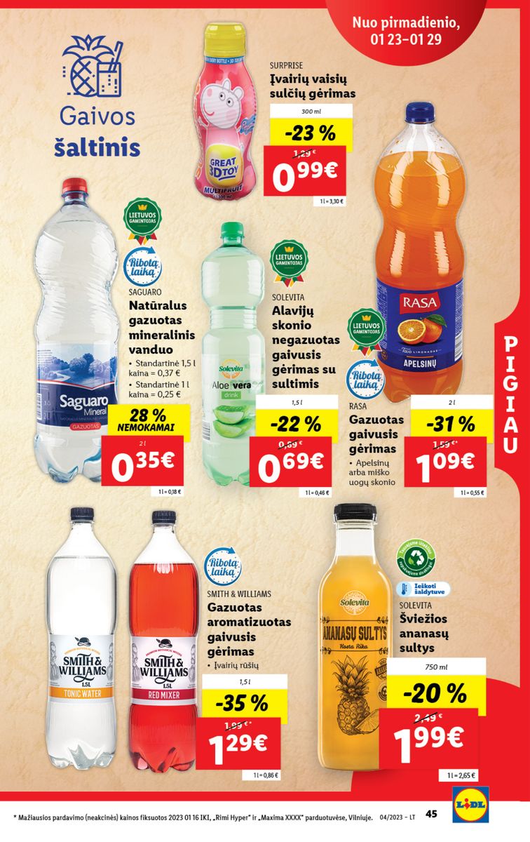 Naujausias LIDL kaininis katalogas 2023.01.23 - 2023.01.29