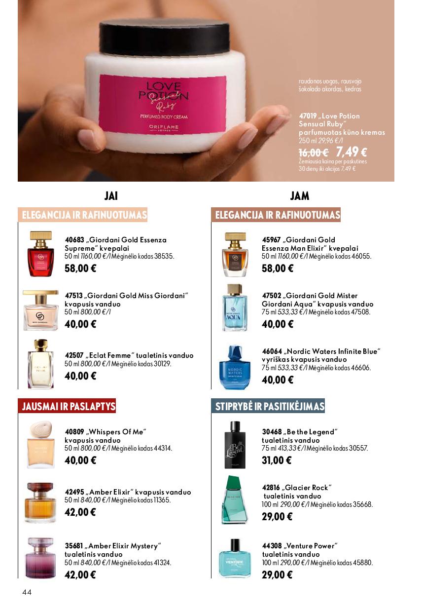 Naujas ORIFLAME  katalogas galioja 2026.08.26 - 2026.09.15