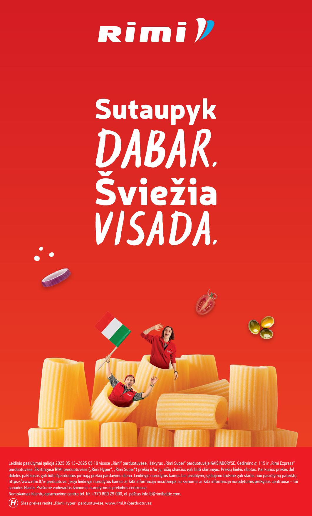 Naujausias RIMI kaininis katalogas 2025.05.13 - 2025.05.19