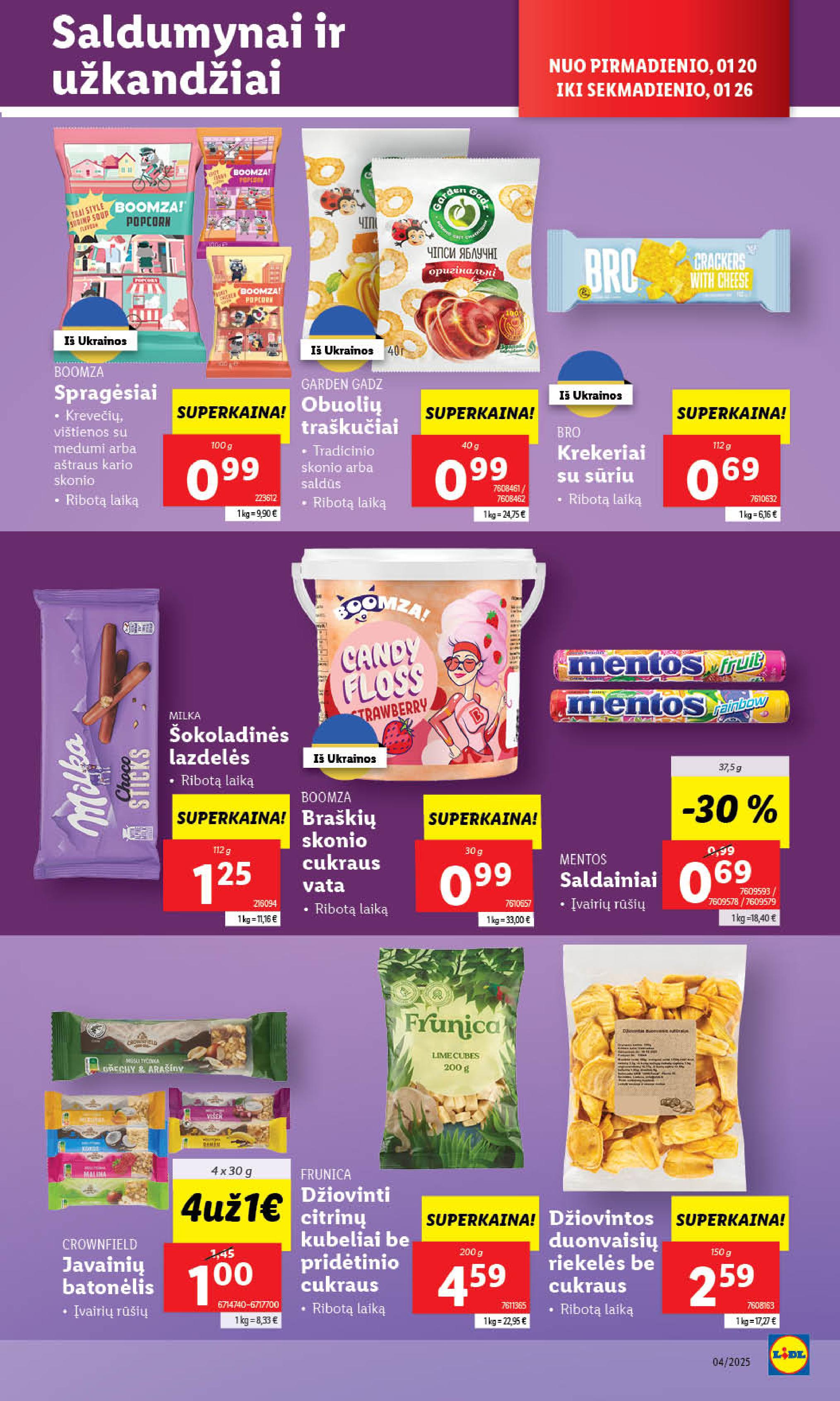 Naujausias LIDL kaininis katalogas 2025.01.20 - 2025.01.26