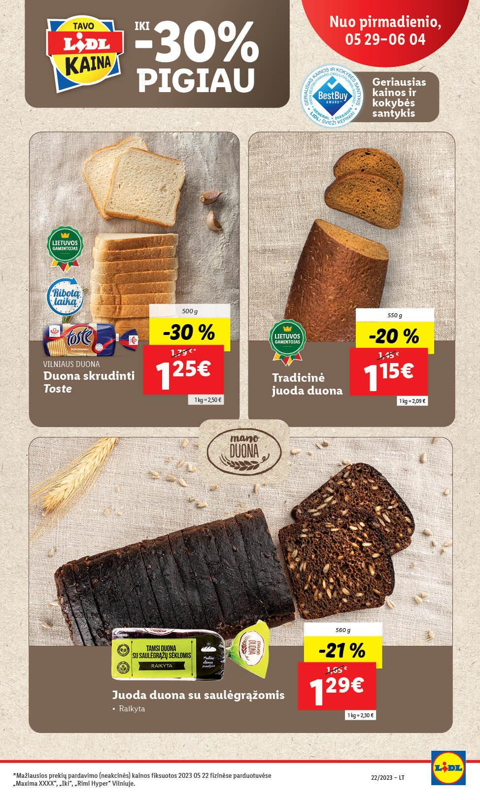 Naujausias LIDL kaininis katalogas 2023.05.29 - 2023.06.04