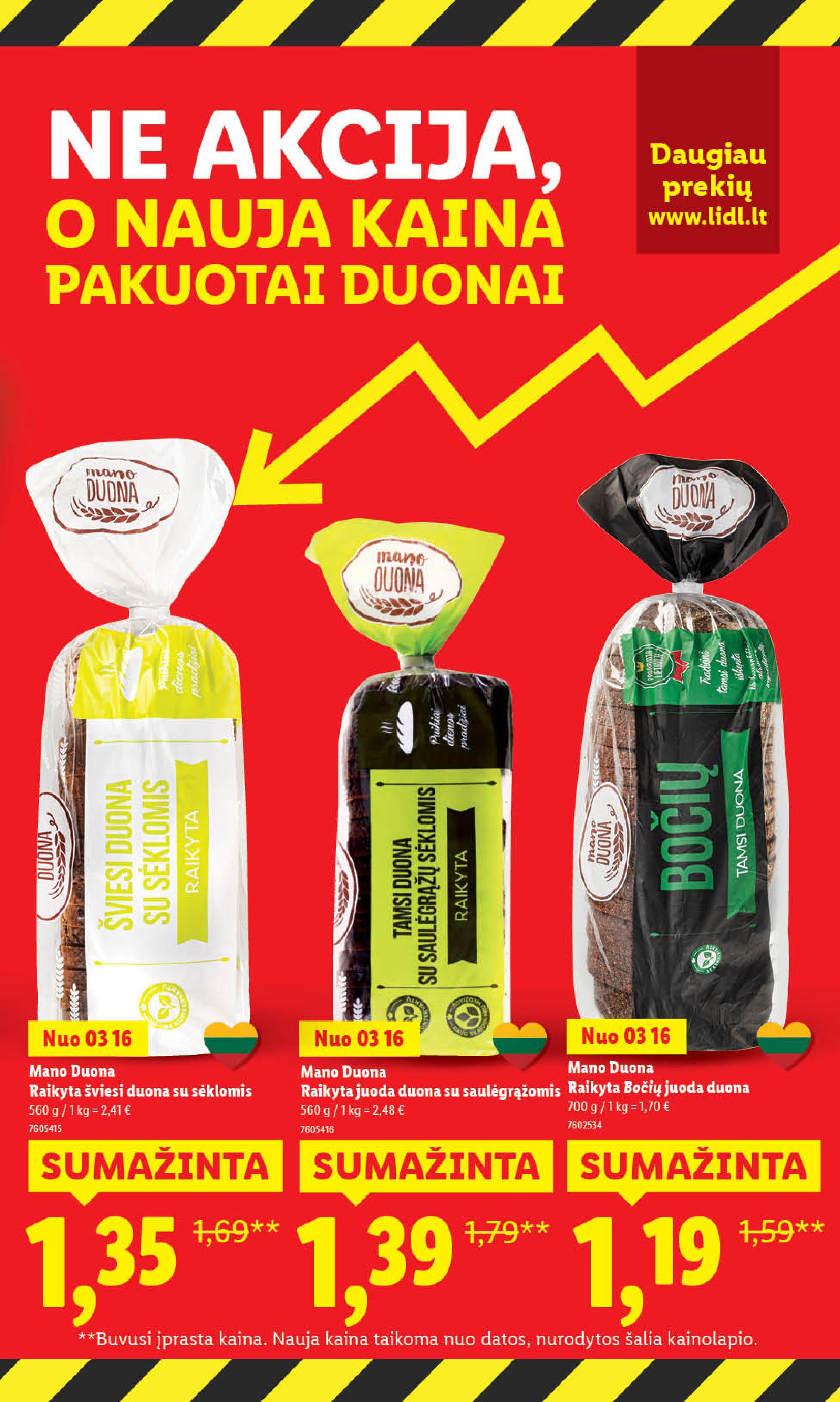 Naujausias LIDL kaininis katalogas 2026.03.16 - 2026.03.22