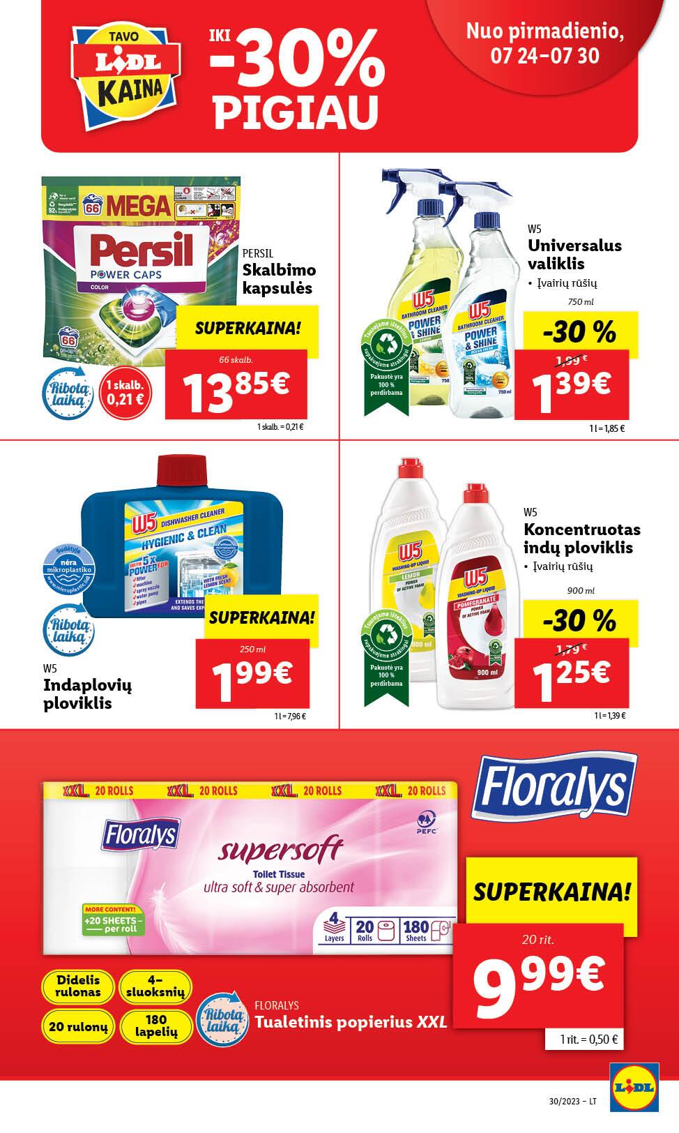 Naujausias LIDL kaininis katalogas 2023.07.24 - 2023.07.30