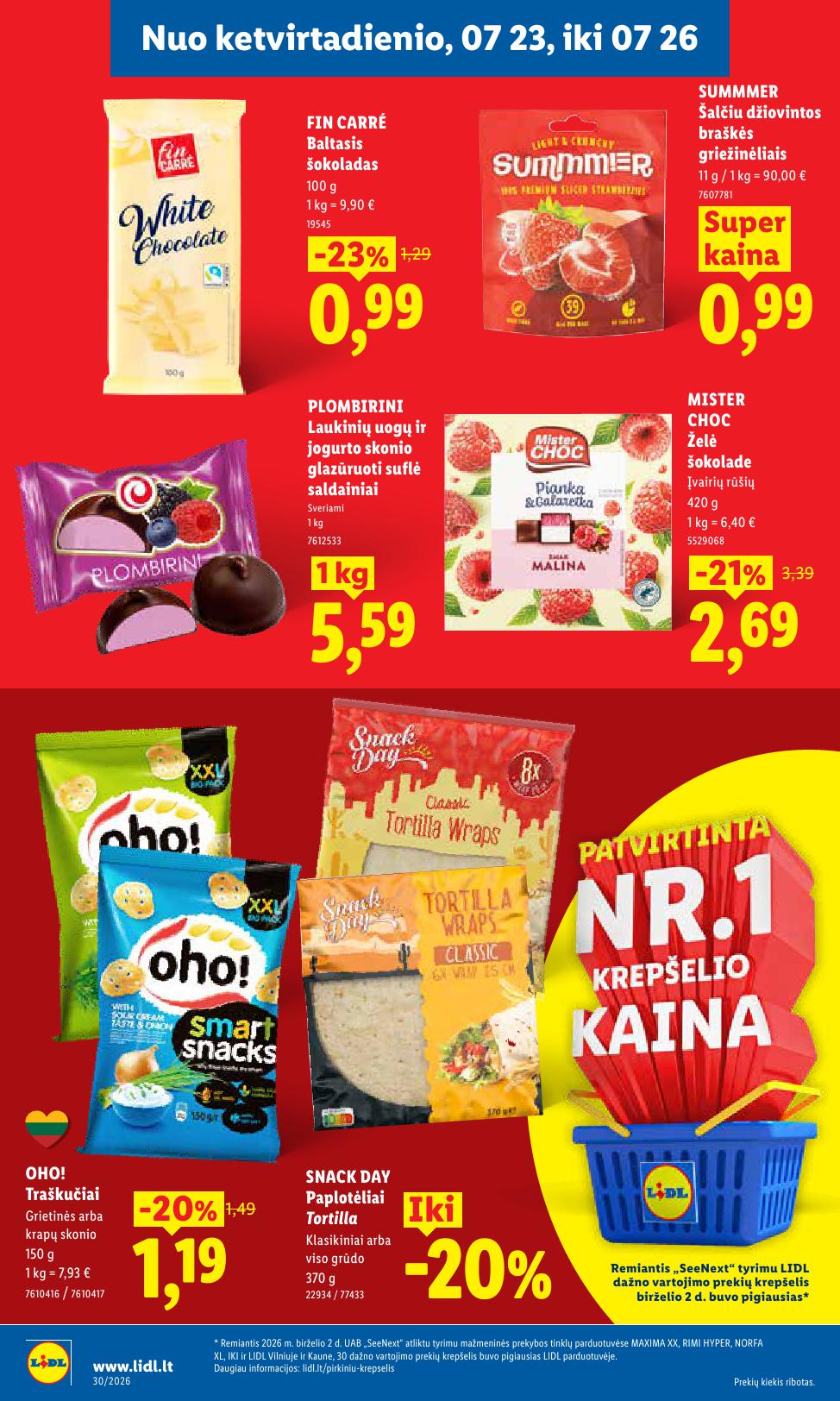 Naujausias LIDL kaininis katalogas 2026.07.20 - 2026.07.26