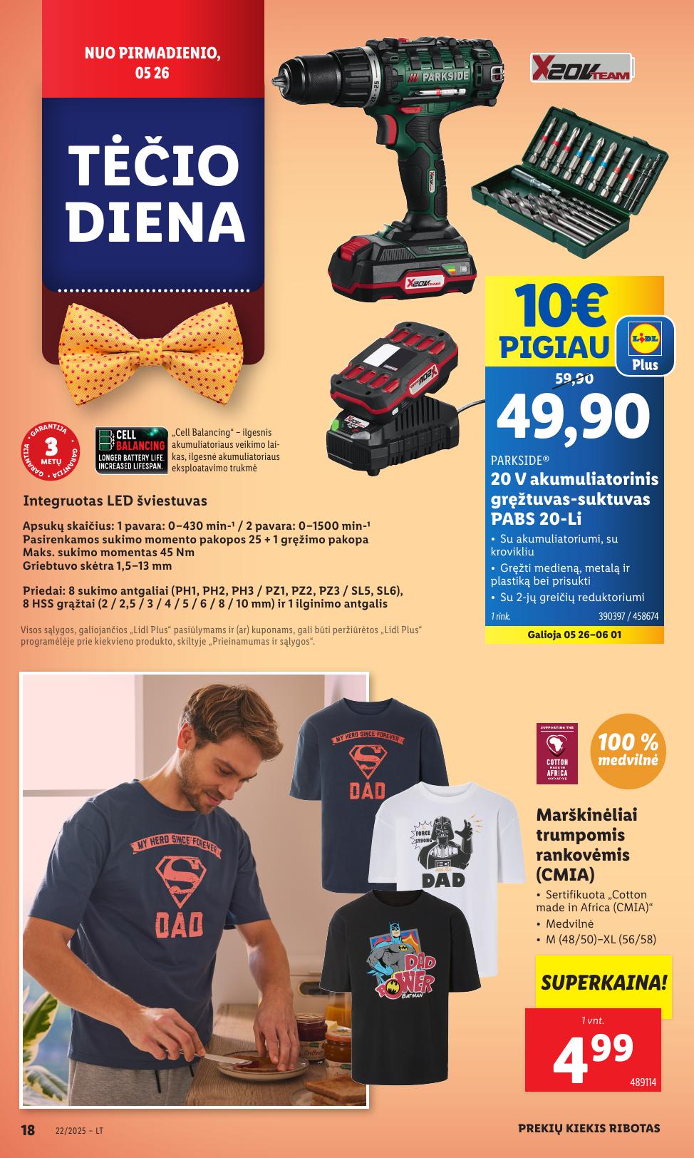 LIDL ne maisto prekių leidinys 2025.05.26 - 2025.06.01