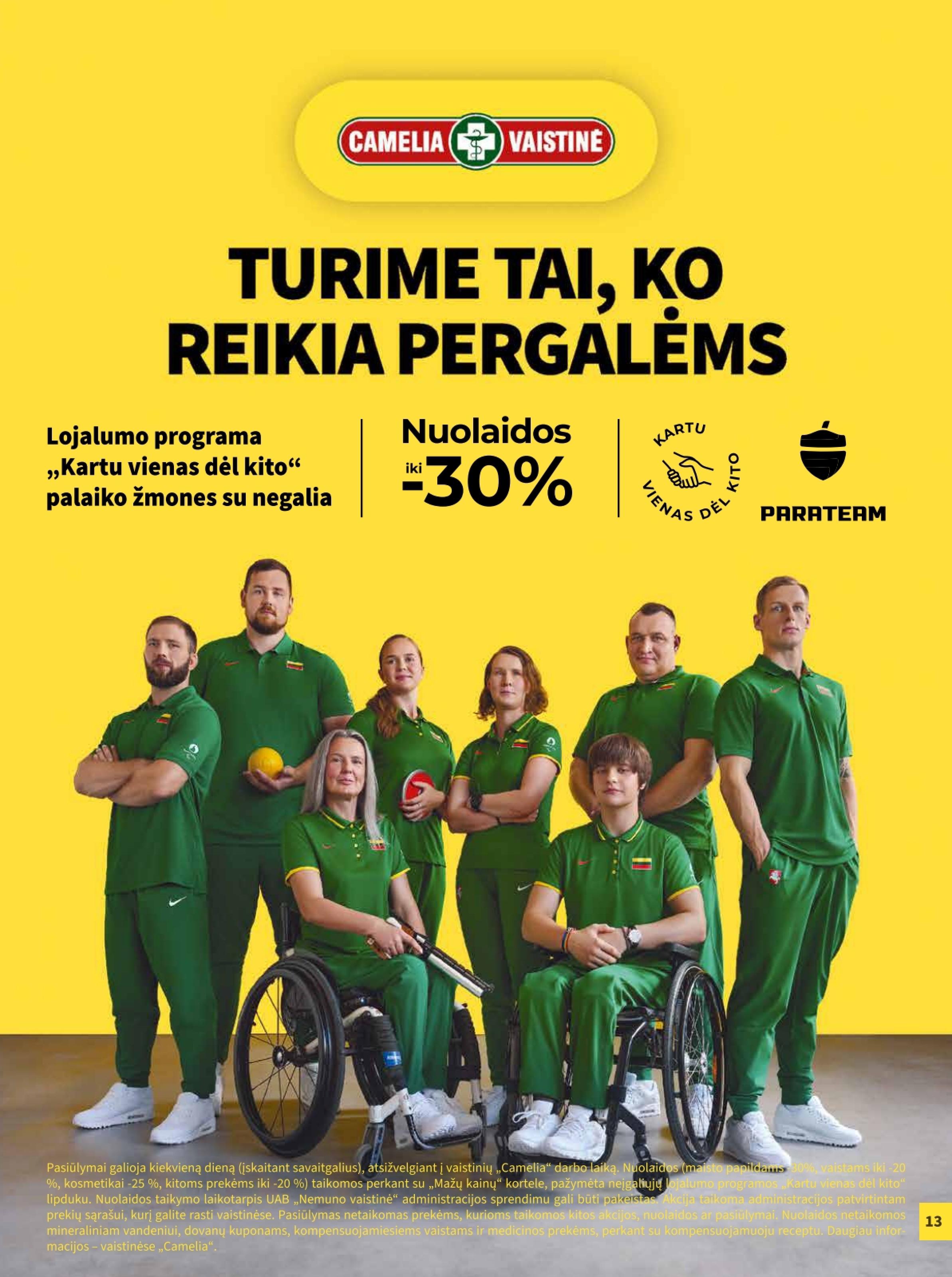 CAMELIA vaistinės akcijų leidinys 2025.06.01 - 2025.06.30