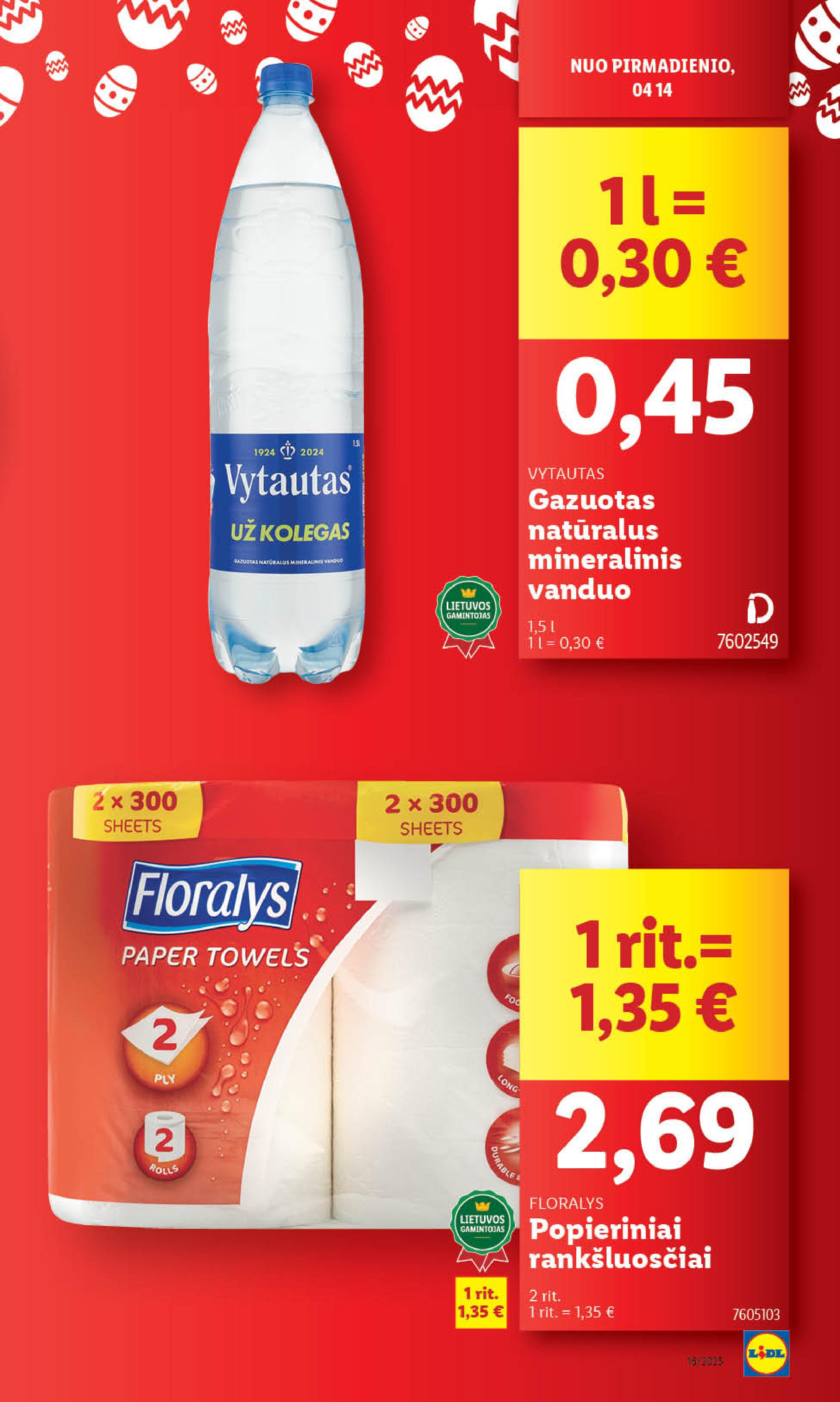 Naujausias LIDL kaininis katalogas 2025.04.14 - 2025.04.19