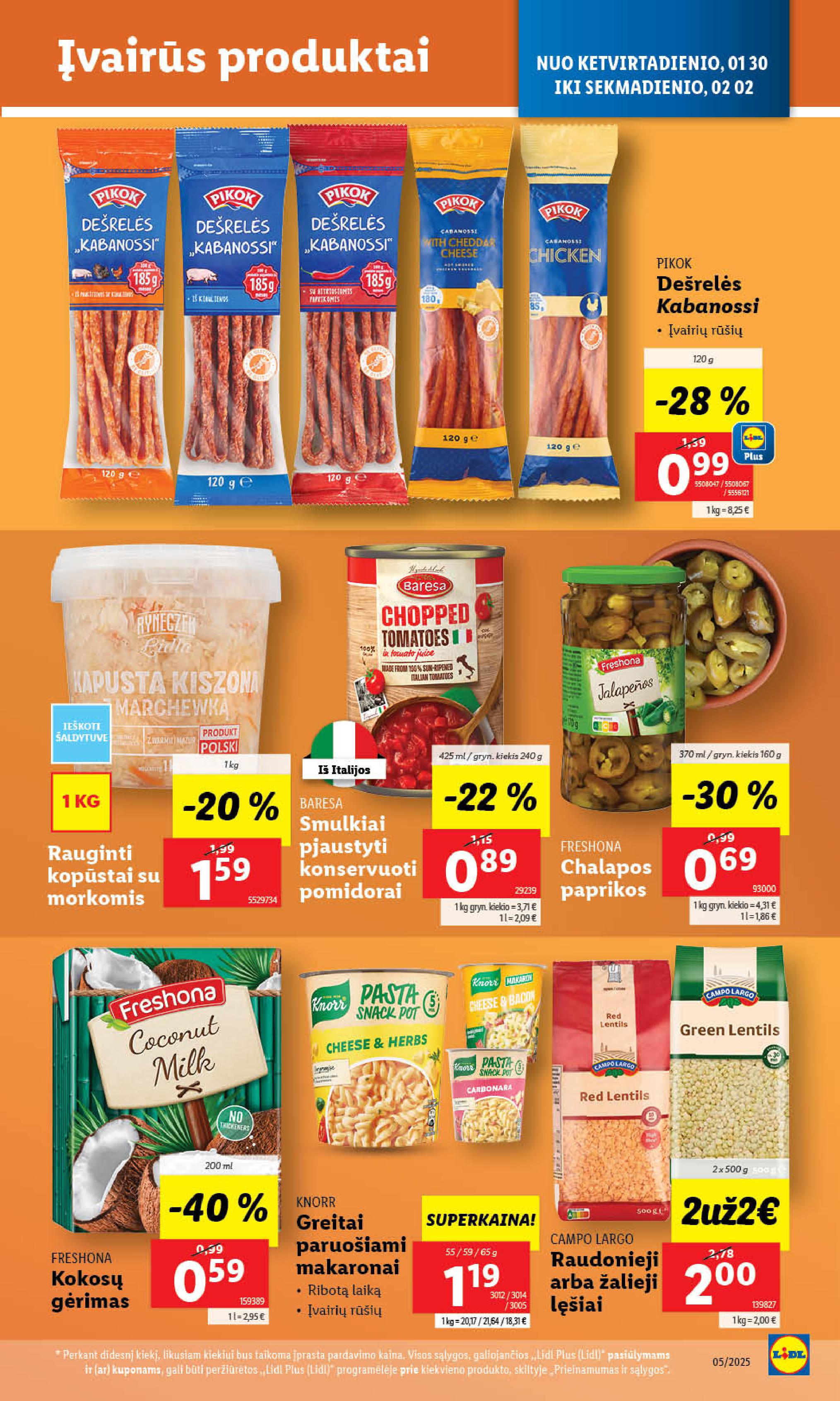 Naujausias LIDL kaininis katalogas 2025.01.27 - 2025.02.02