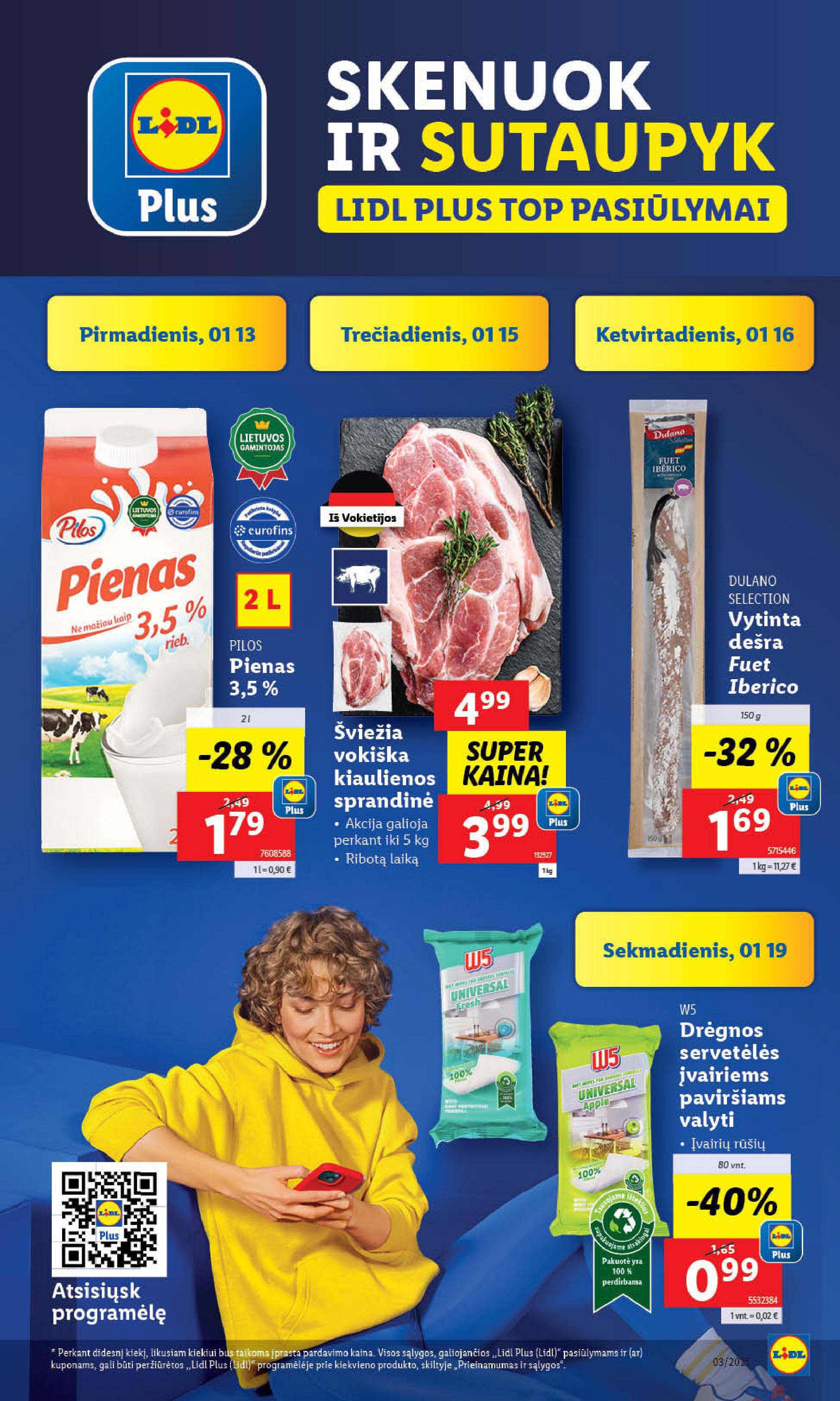 Naujausias LIDL kaininis katalogas 2025.01.13 - 2025.01.19