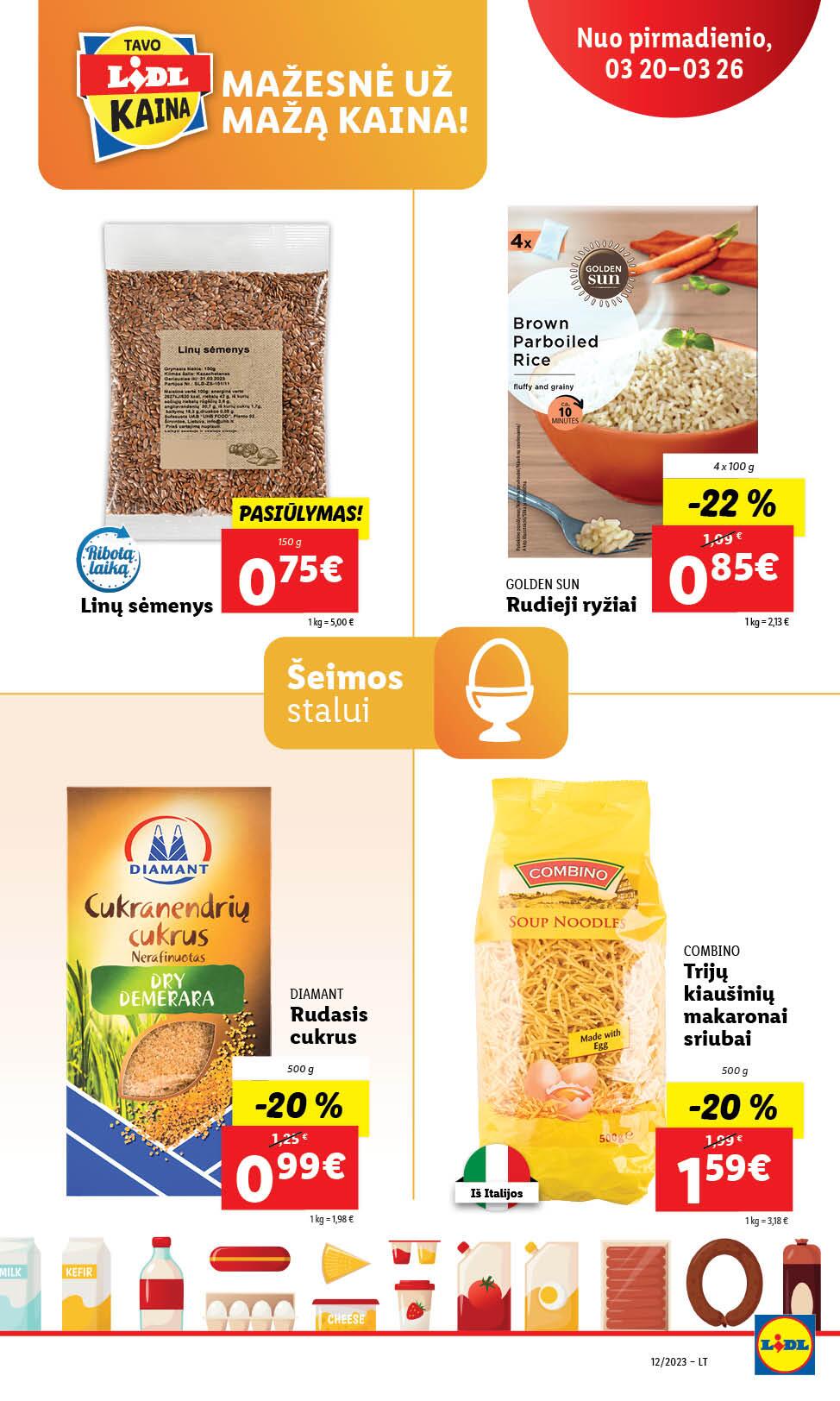 LIDL akcijų ir nuolaidų leidinys 2023.03.20 - 2023.03.26