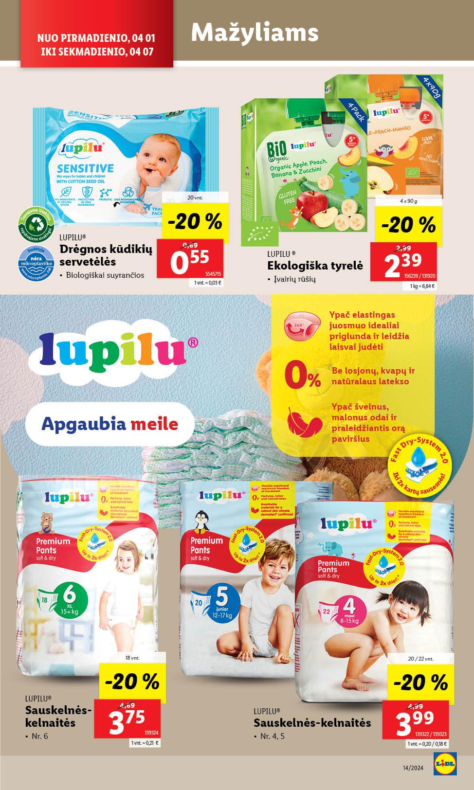 Naujausias LIDL kaininis katalogas 2024.04.01 - 2024.04.07