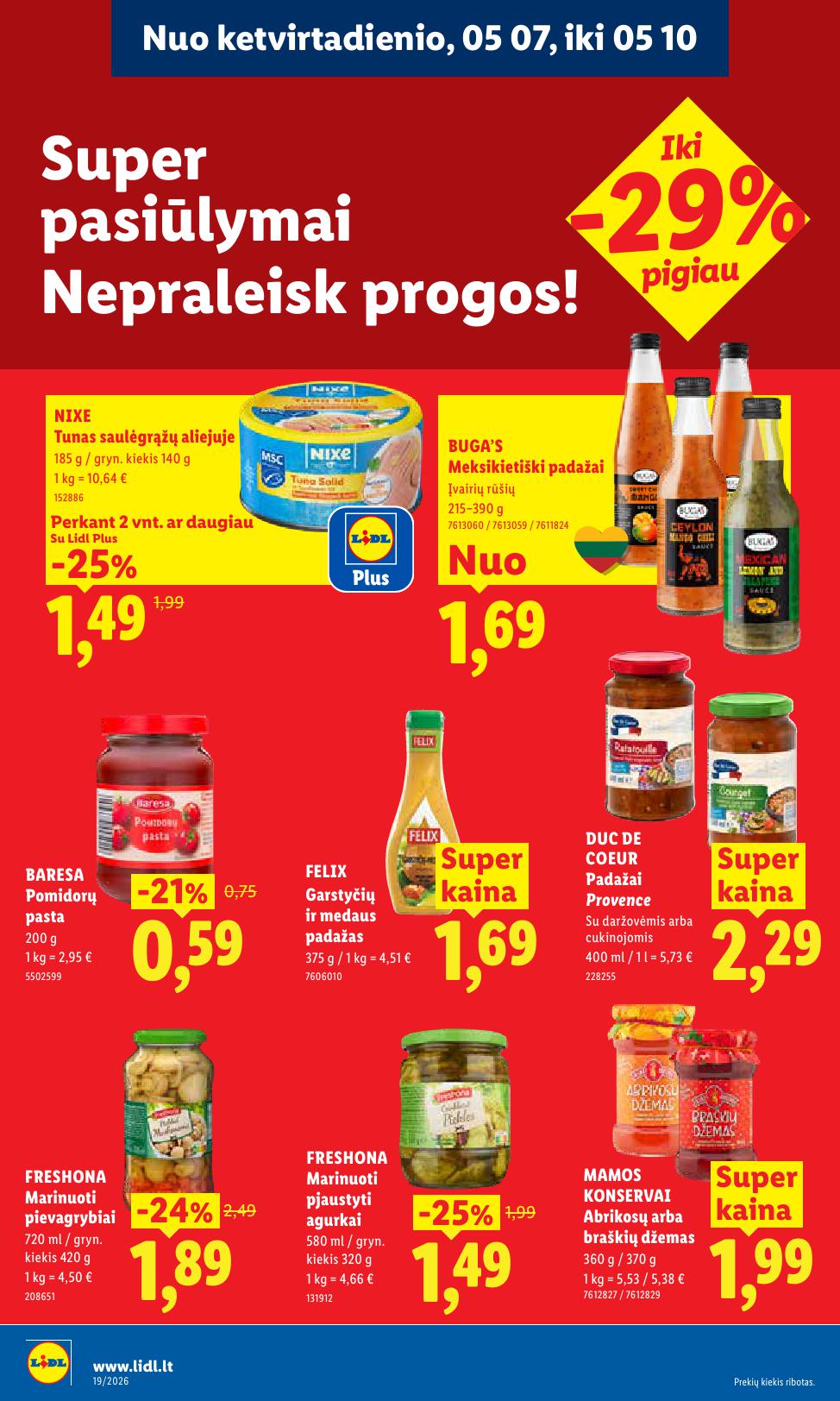 Naujausias LIDL kaininis katalogas 2026.05.04 - 2026.05.10