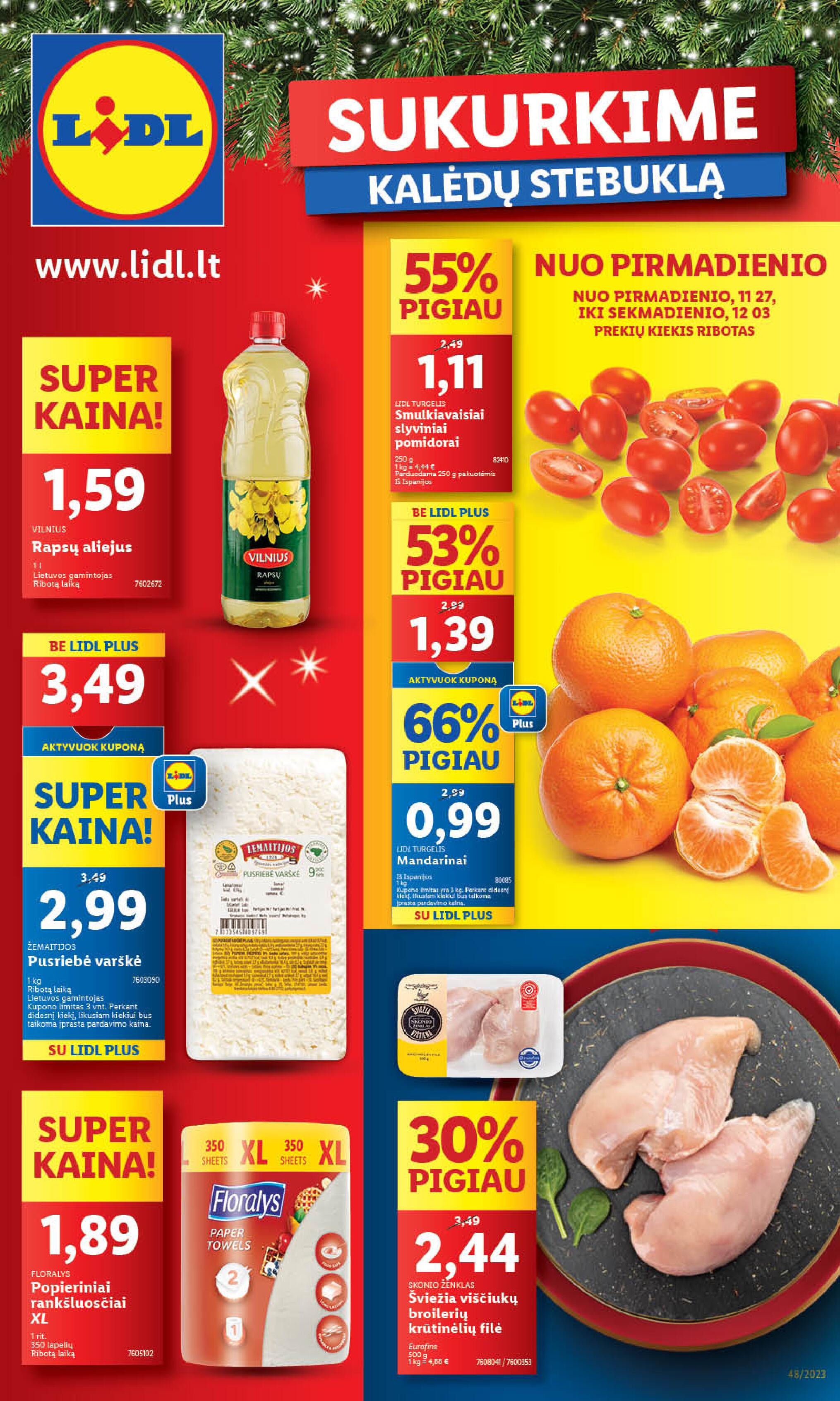 Naujausias LIDL kaininis katalogas 2023.11.27 - 2023.12.03