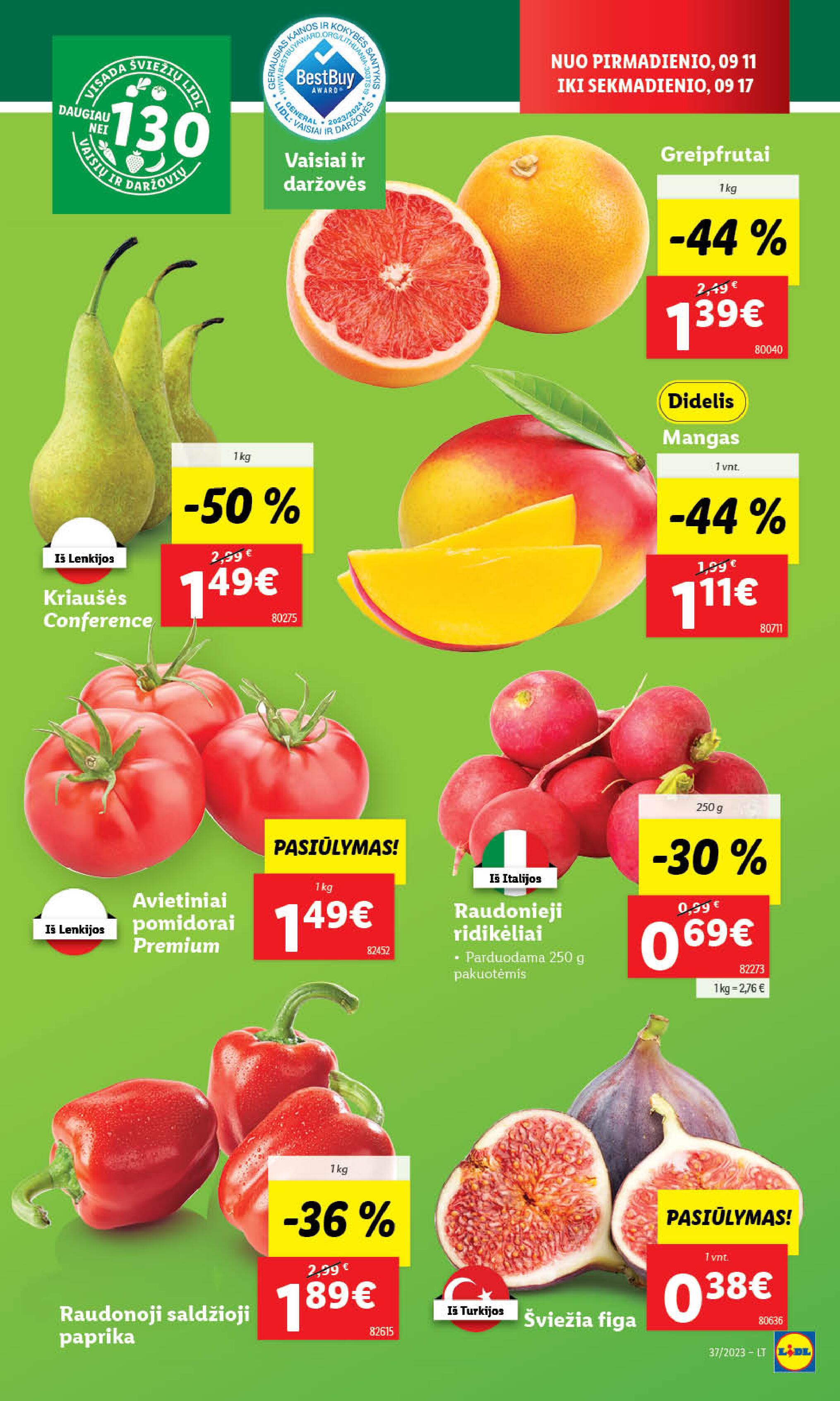 Naujausias LIDL kaininis katalogas 2023.09.11 - 2023.09.17