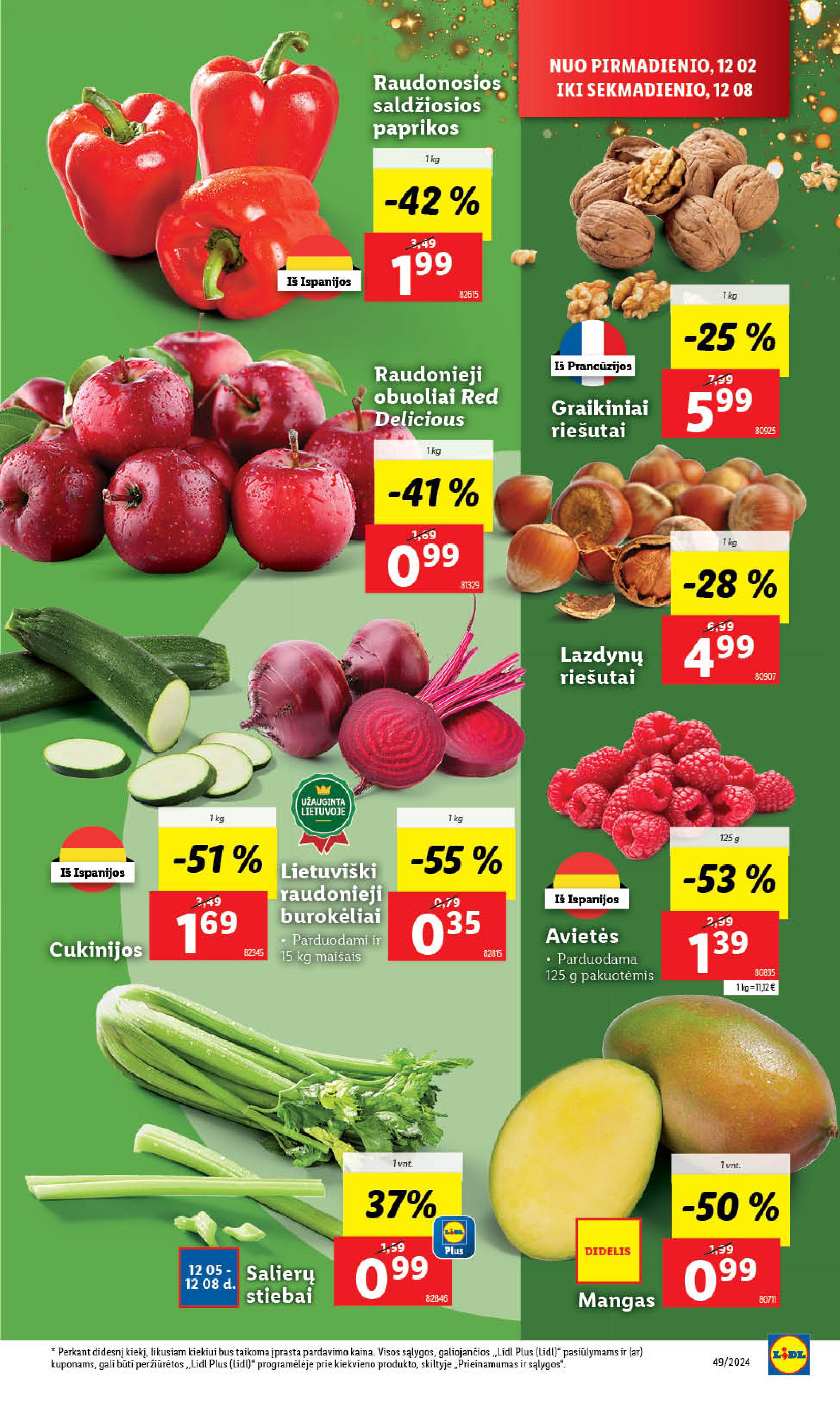 Naujausias LIDL kaininis katalogas 2024.12.02 - 2024.12.08