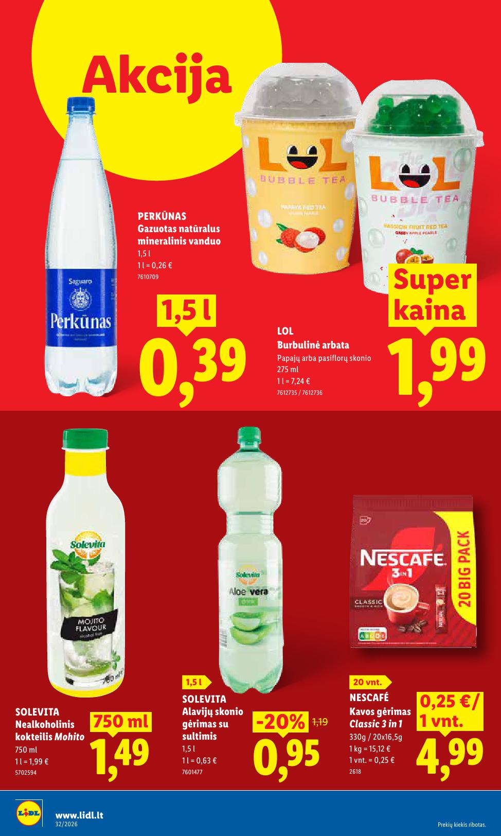 Naujausias LIDL kaininis katalogas 2026.08.03 - 2026.08.09