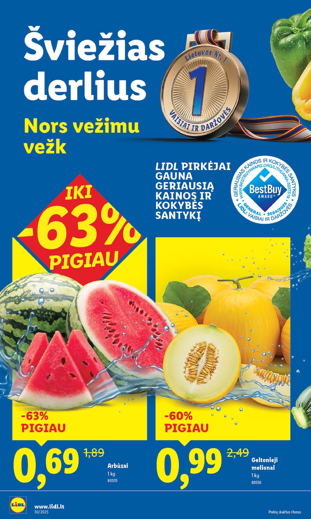 Naujausias LIDL kaininis katalogas 2025.07.21 - 2025.07.27