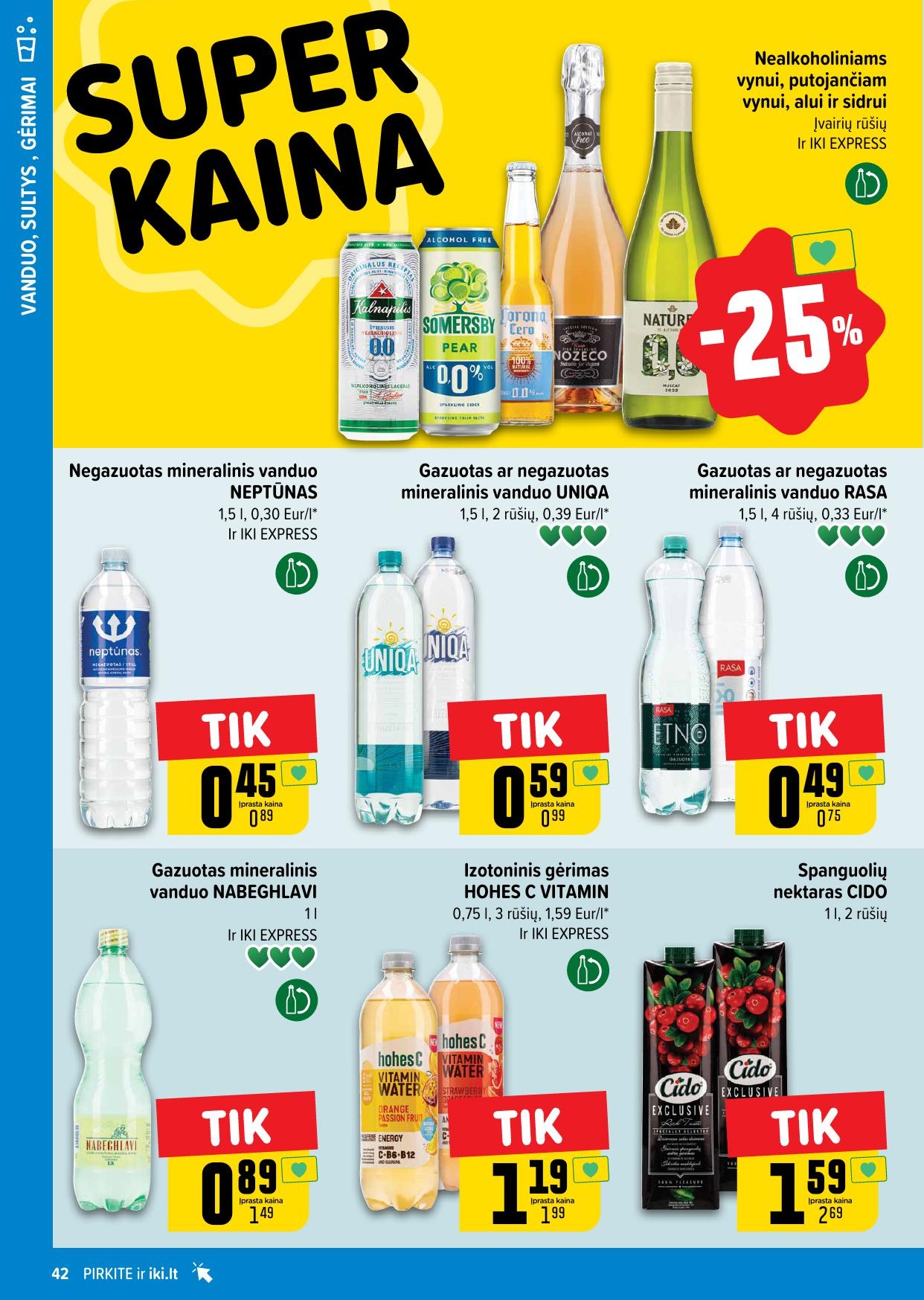 Naujausias IKI kaininis katalogas 2025.08.11 - 2025.08.17
