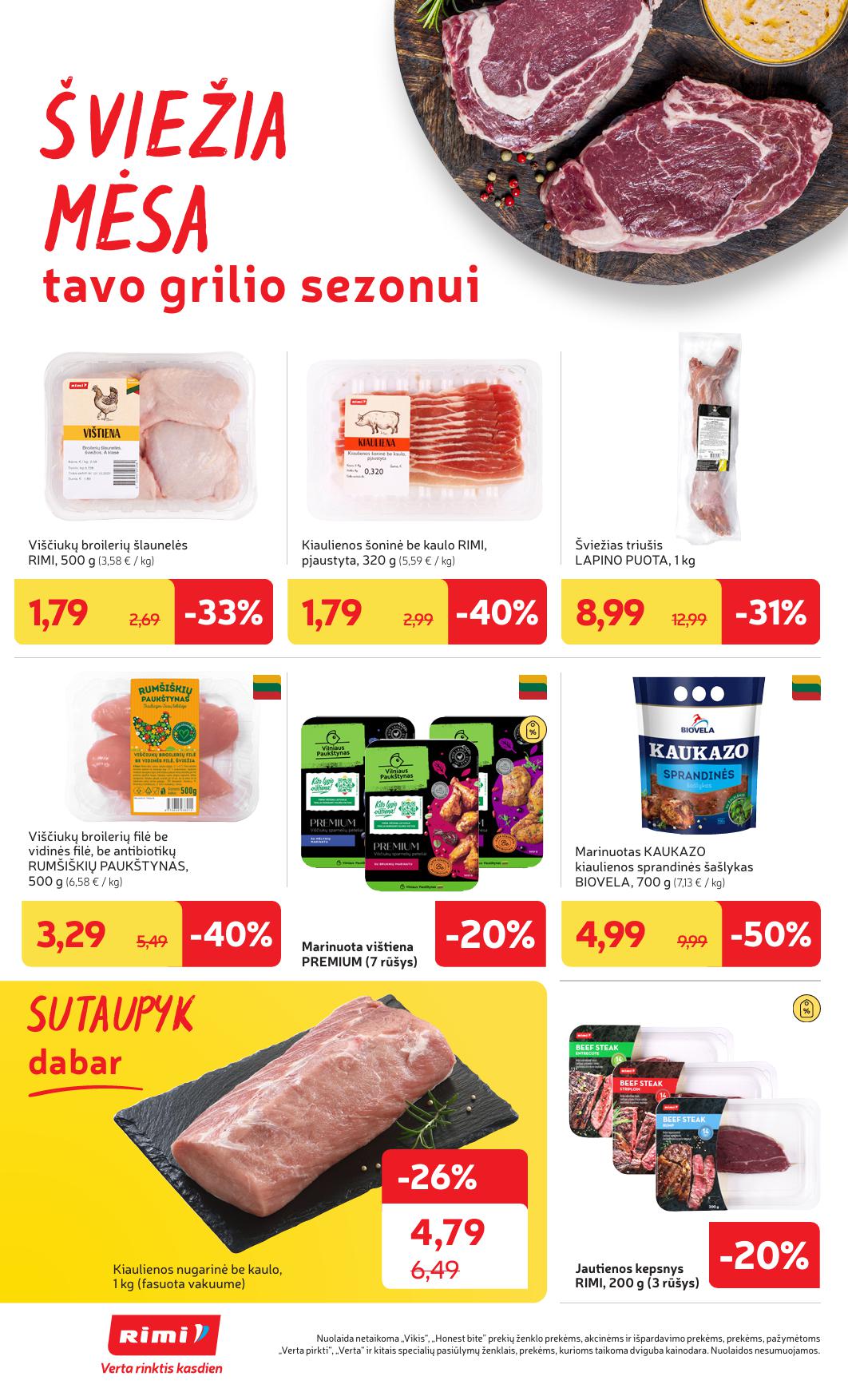 Naujausias RIMI kaininis katalogas 2025.06.10 - 2025.06.16