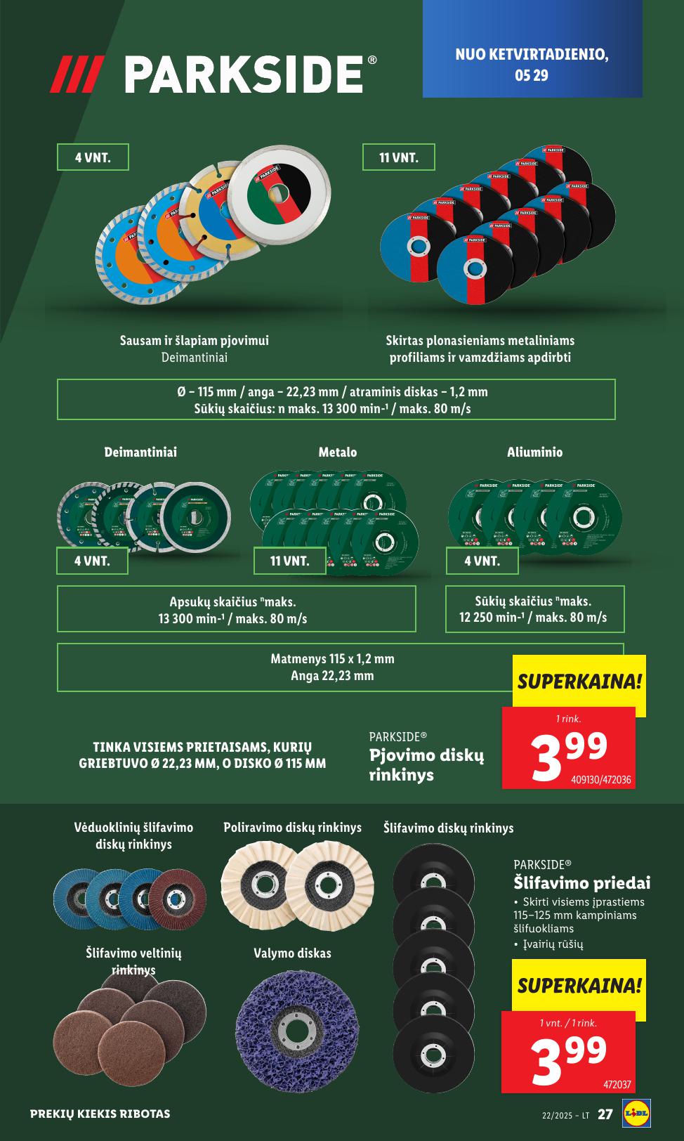 LIDL ne maisto prekių leidinys 2025.05.26 - 2025.06.01