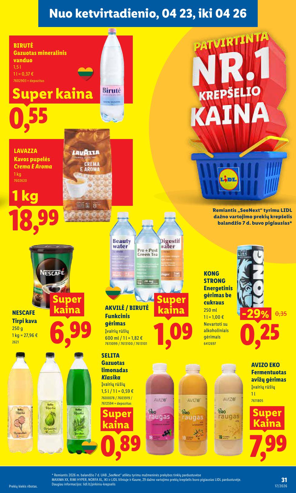 Naujausias LIDL kaininis katalogas 2026.04.20 - 2026.04.26