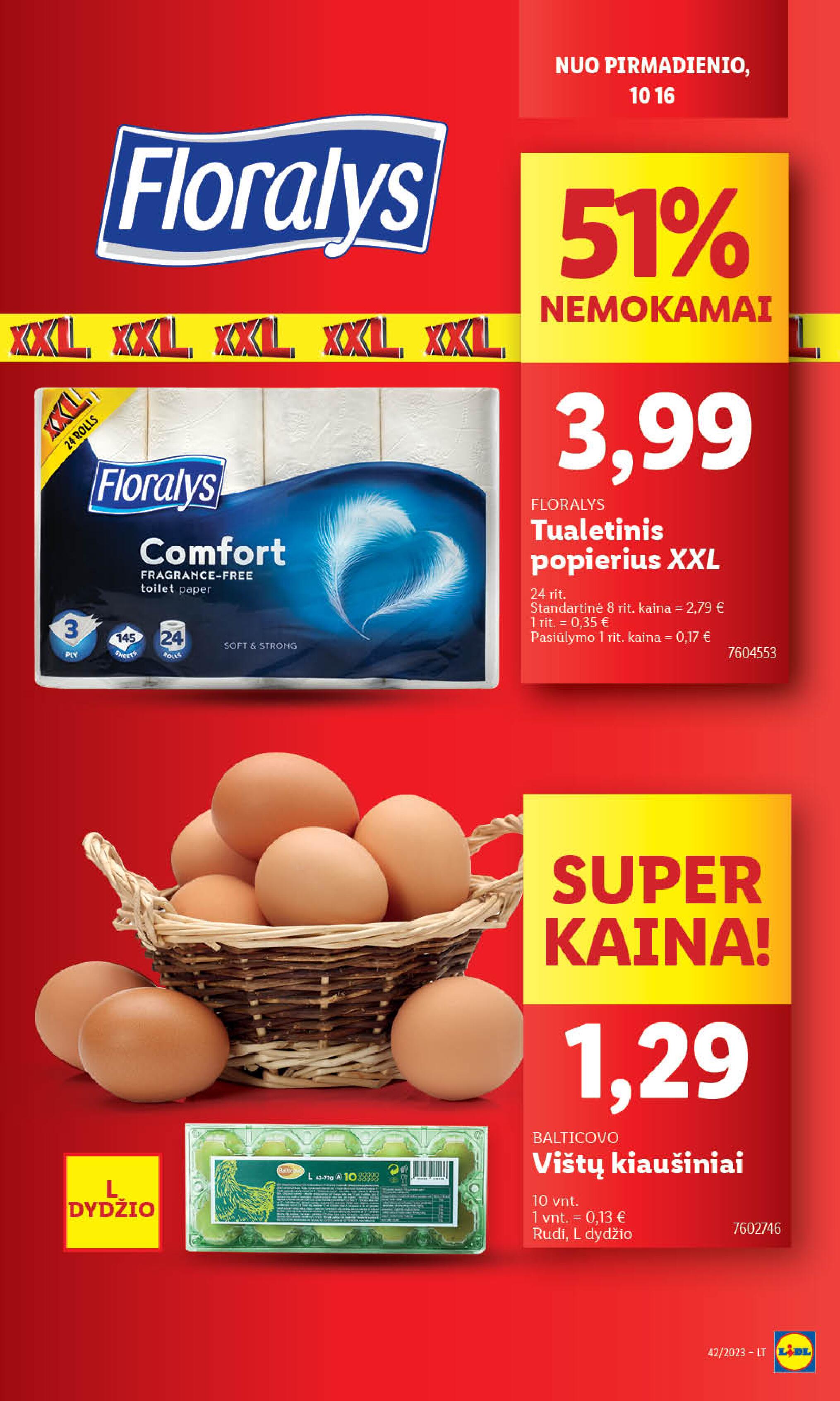 Naujausias LIDL kaininis katalogas 2023.10.16 - 2023.10.22