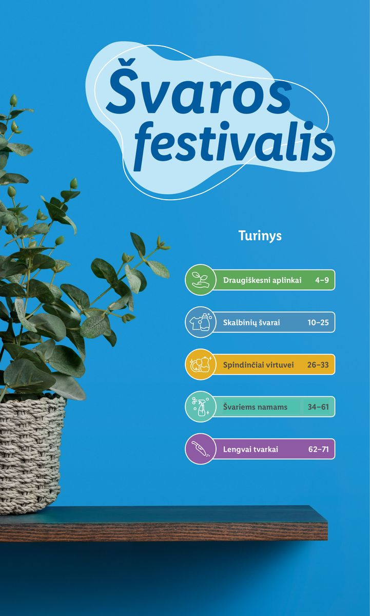 LIDL švaros prekių katalogas "Švaros festivalis" galioja nuo 2023.02.09