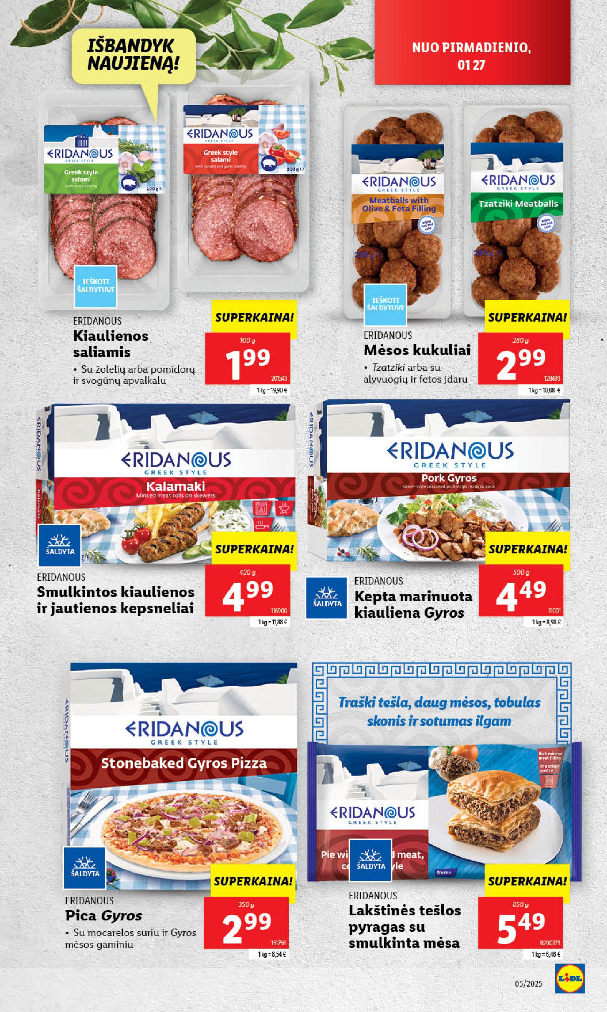 Naujausias LIDL kaininis katalogas 2025.01.27 - 2025.02.02