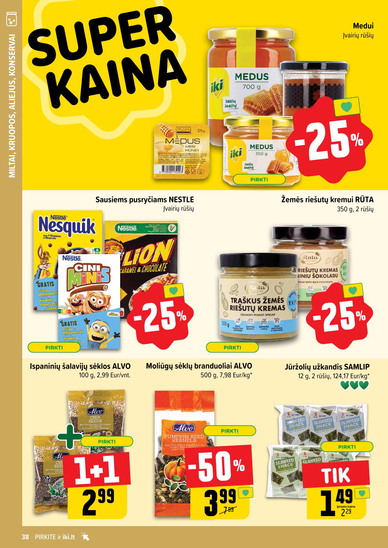 Naujausias IKI kaininis katalogas 2025.01.20 - 2025.01.26