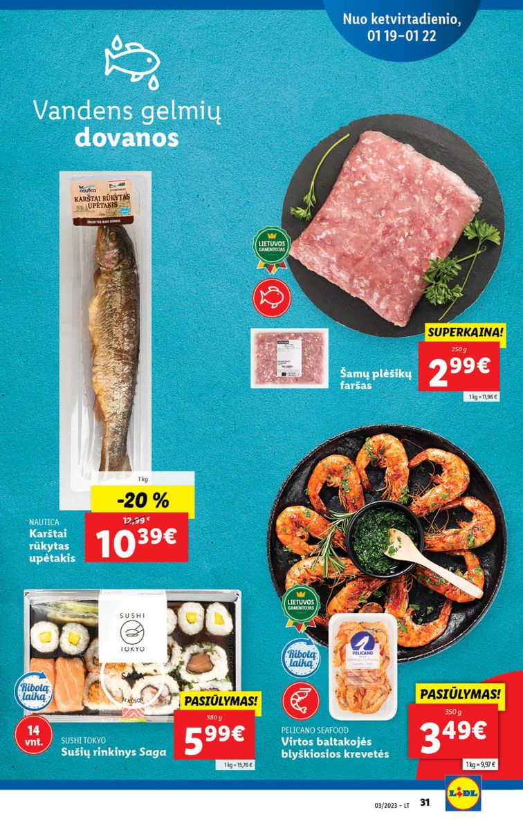 Naujausias LIDL kaininis katalogas 2023.01.16 - 2023.01.22