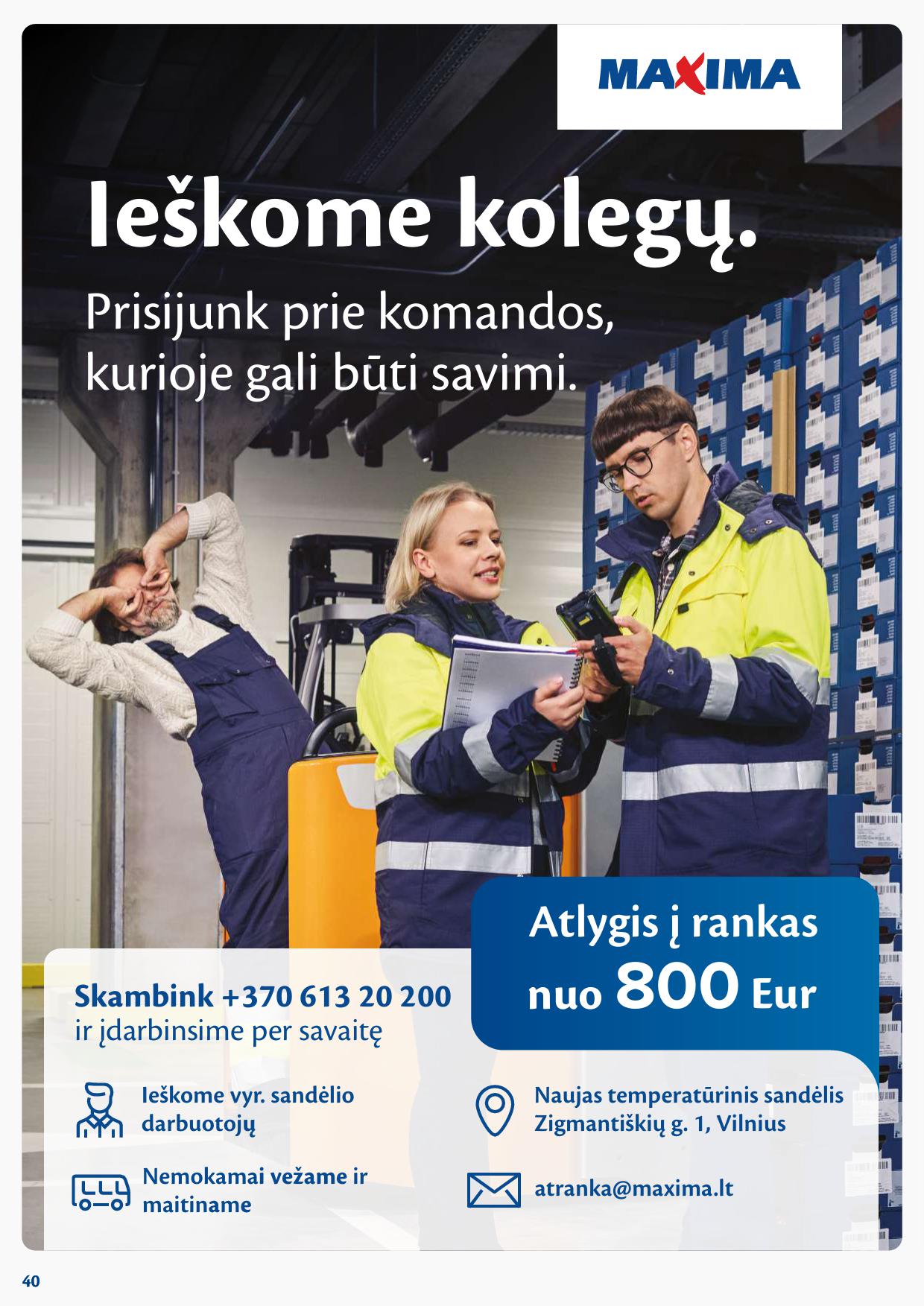 Naujausias MAXIMA kaininis katalogas 2025.01.28 - 2025.02.03