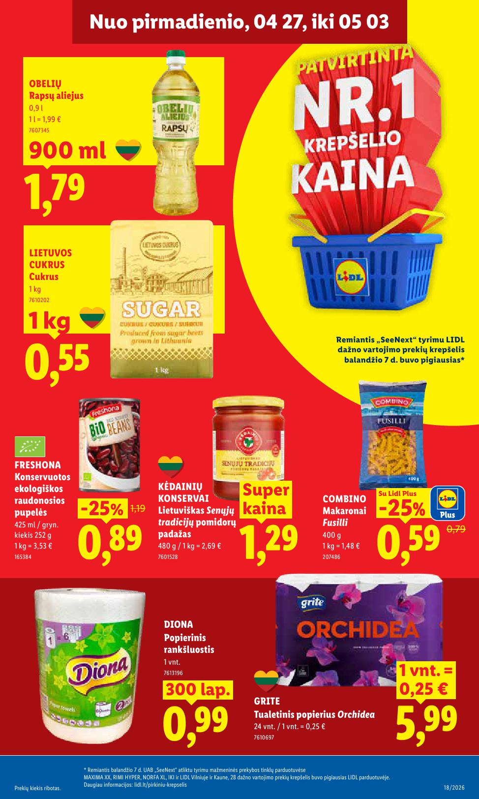 Naujausias LIDL kaininis katalogas 2026.04.27 - 2026.05.03