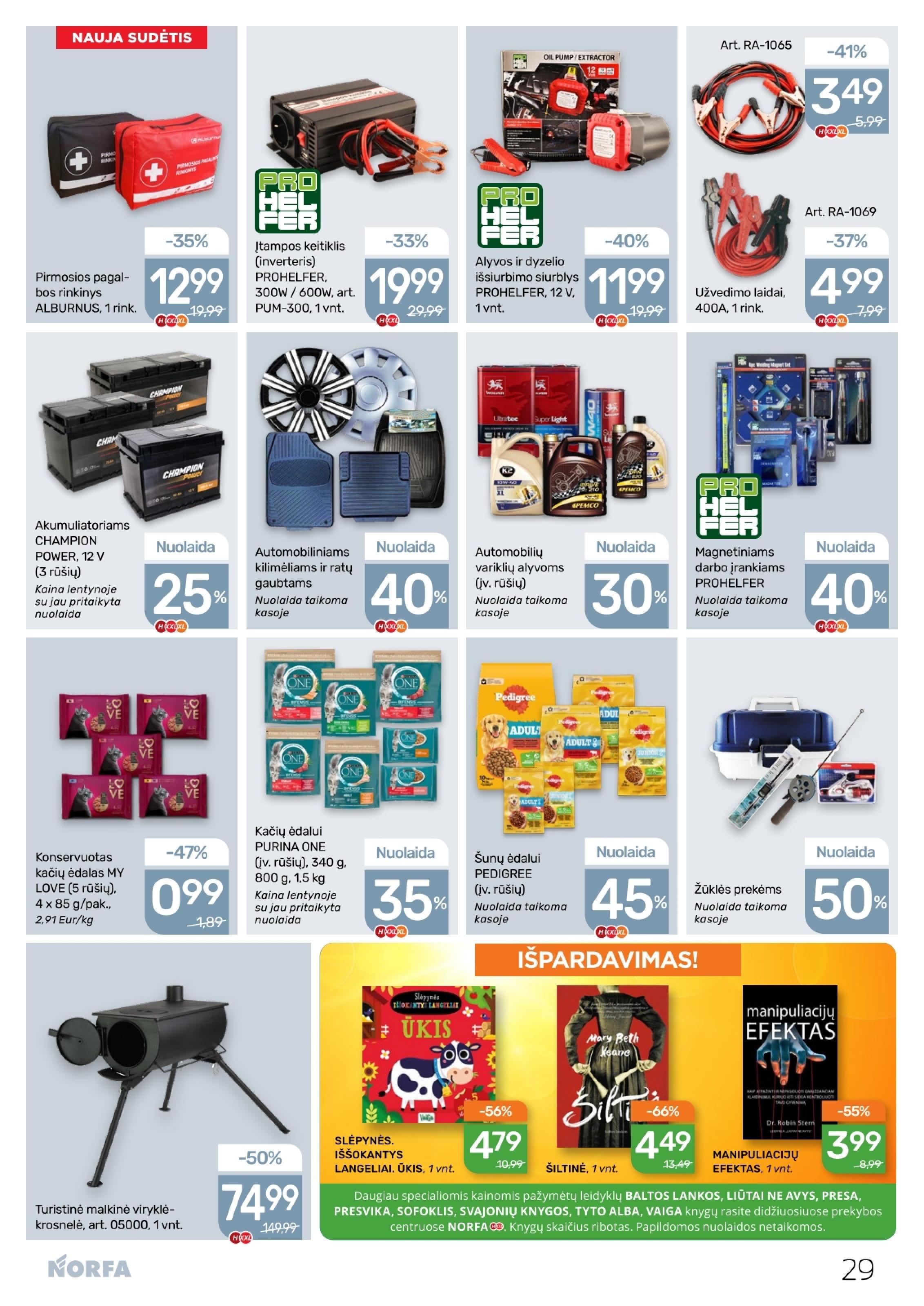 Naujausias NORFA kaininis katalogas 2026.02.19 - 2026.03.04