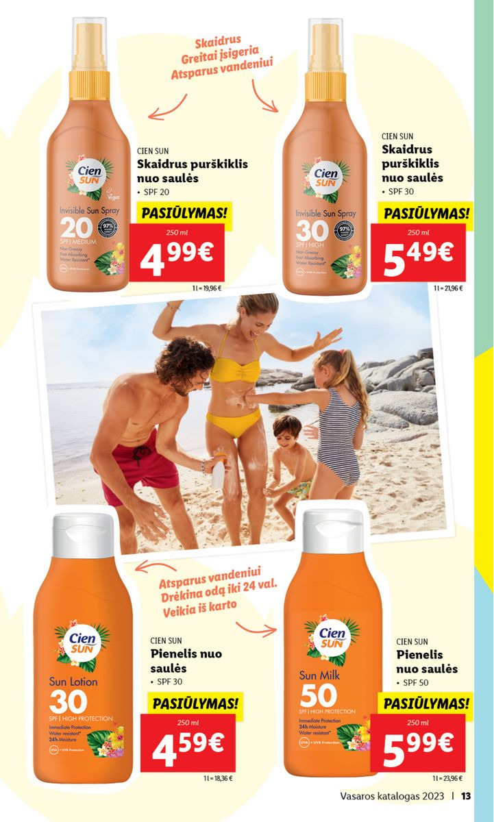LIDL Vasaros katalogas 2023