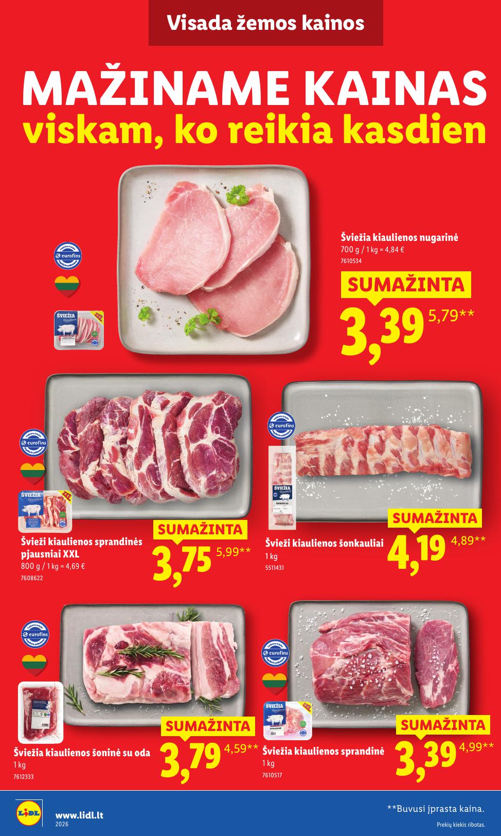 LIDL nuolaidų katalogas "Nr.1 Pažadas Jums"