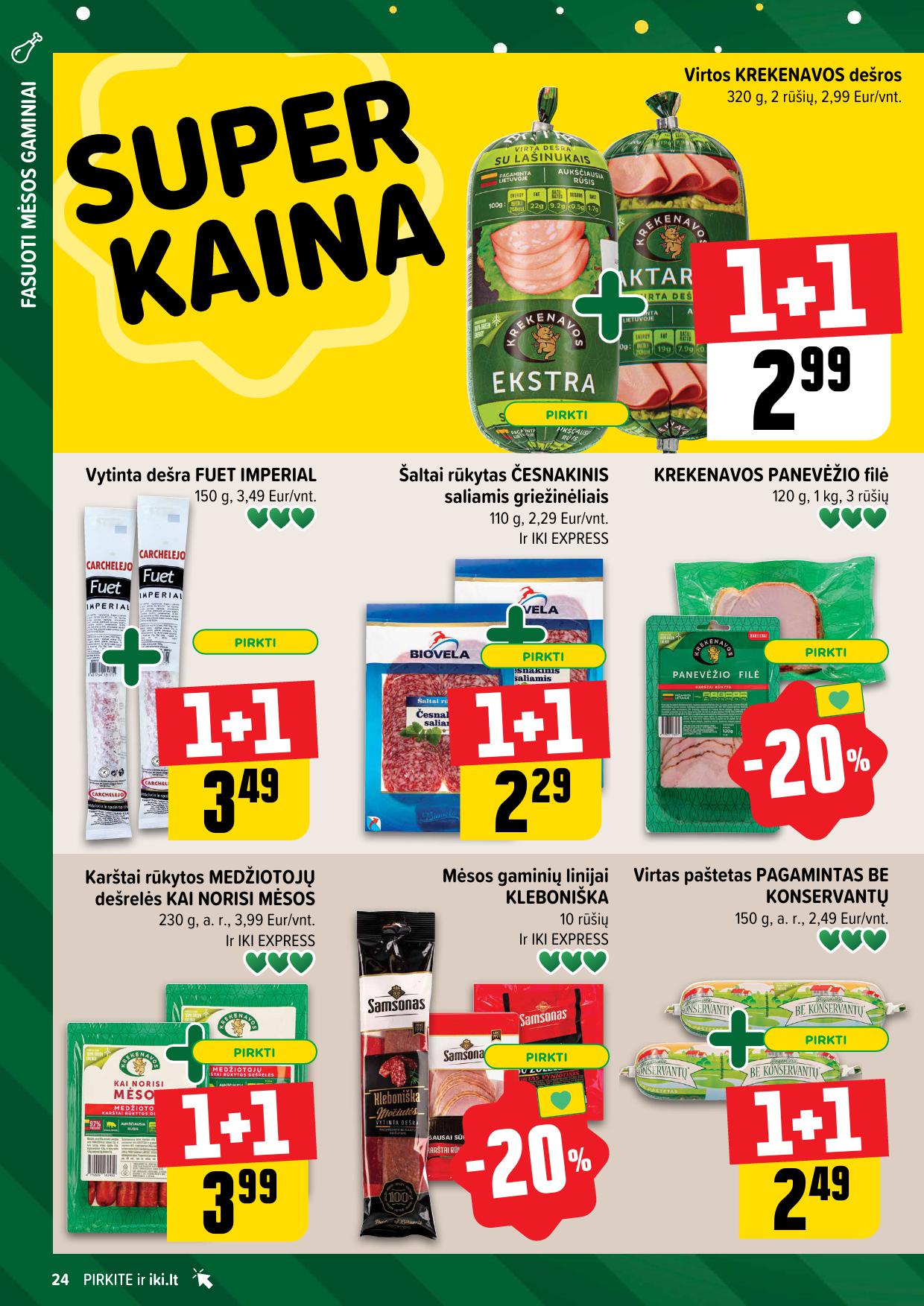 Naujausias IKI kaininis katalogas 2024.11.11 - 2024.11.17