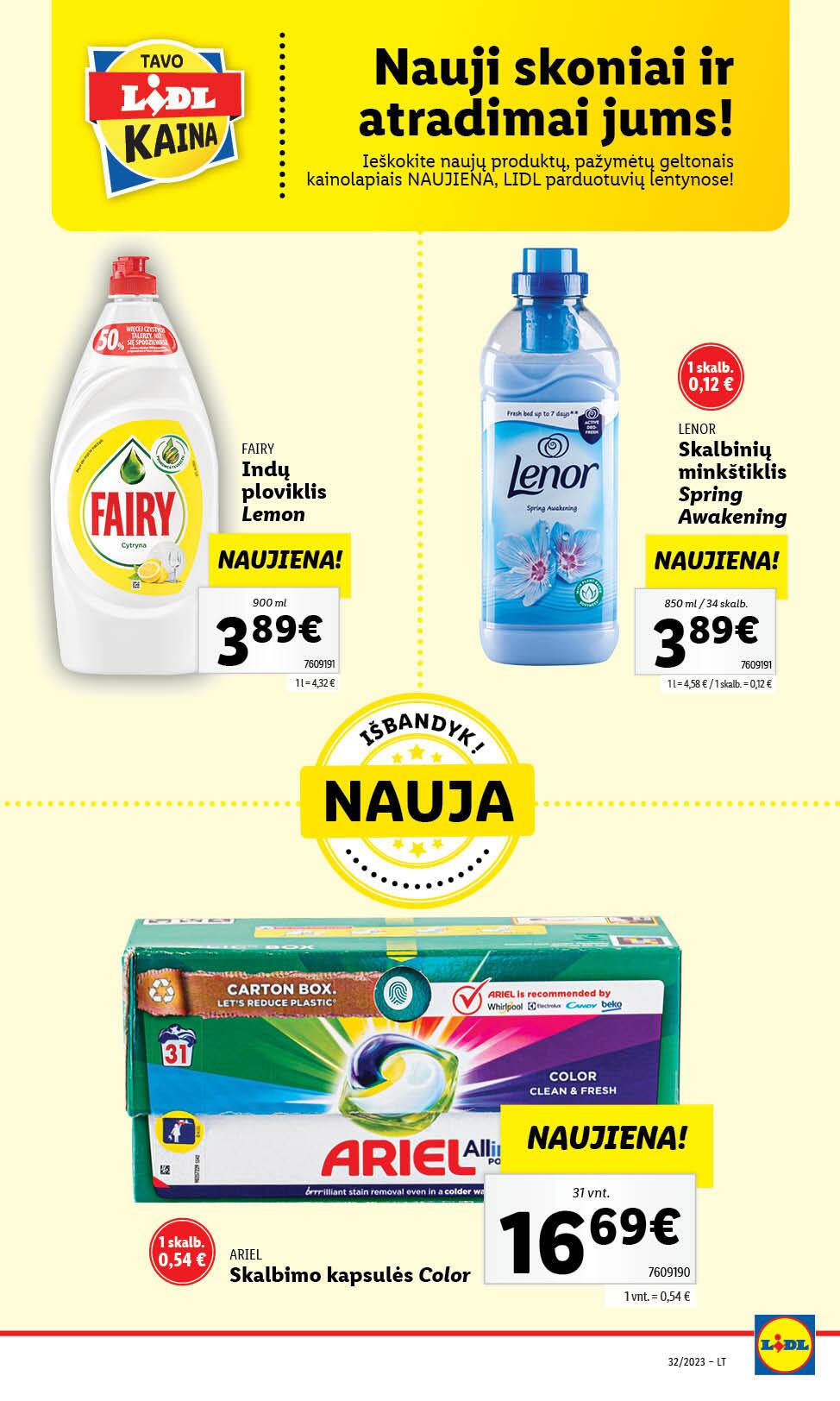 Naujausias LIDL kaininis katalogas 2023.08.07 - 2023.08.13