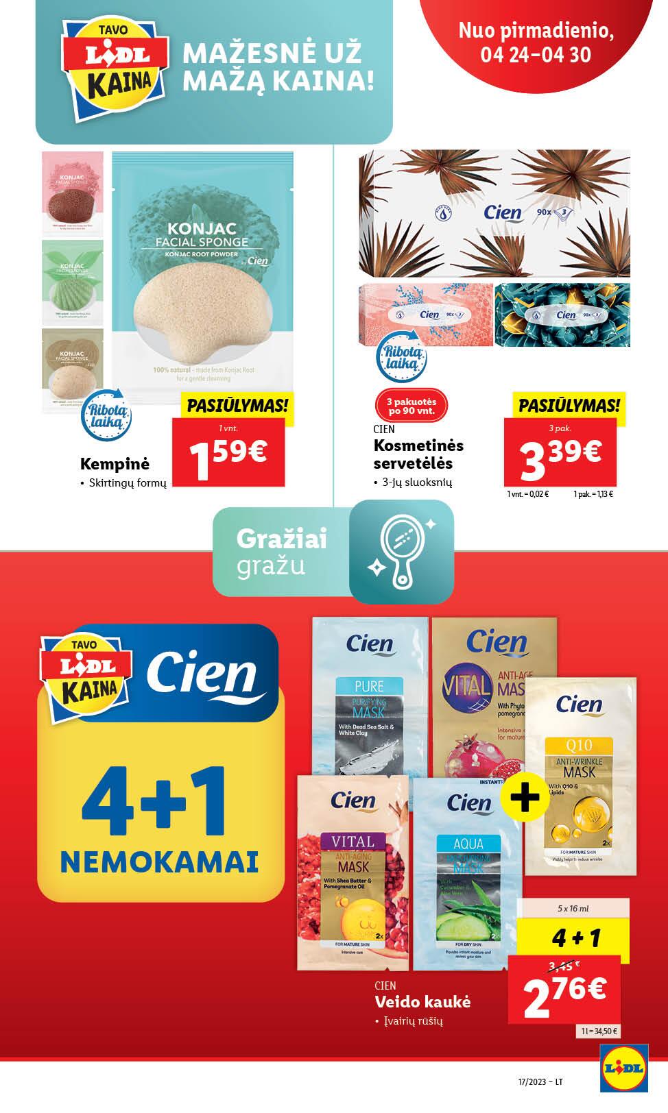 Naujausias LIDL kaininis katalogas 2023.04.24 - 2023.04.30