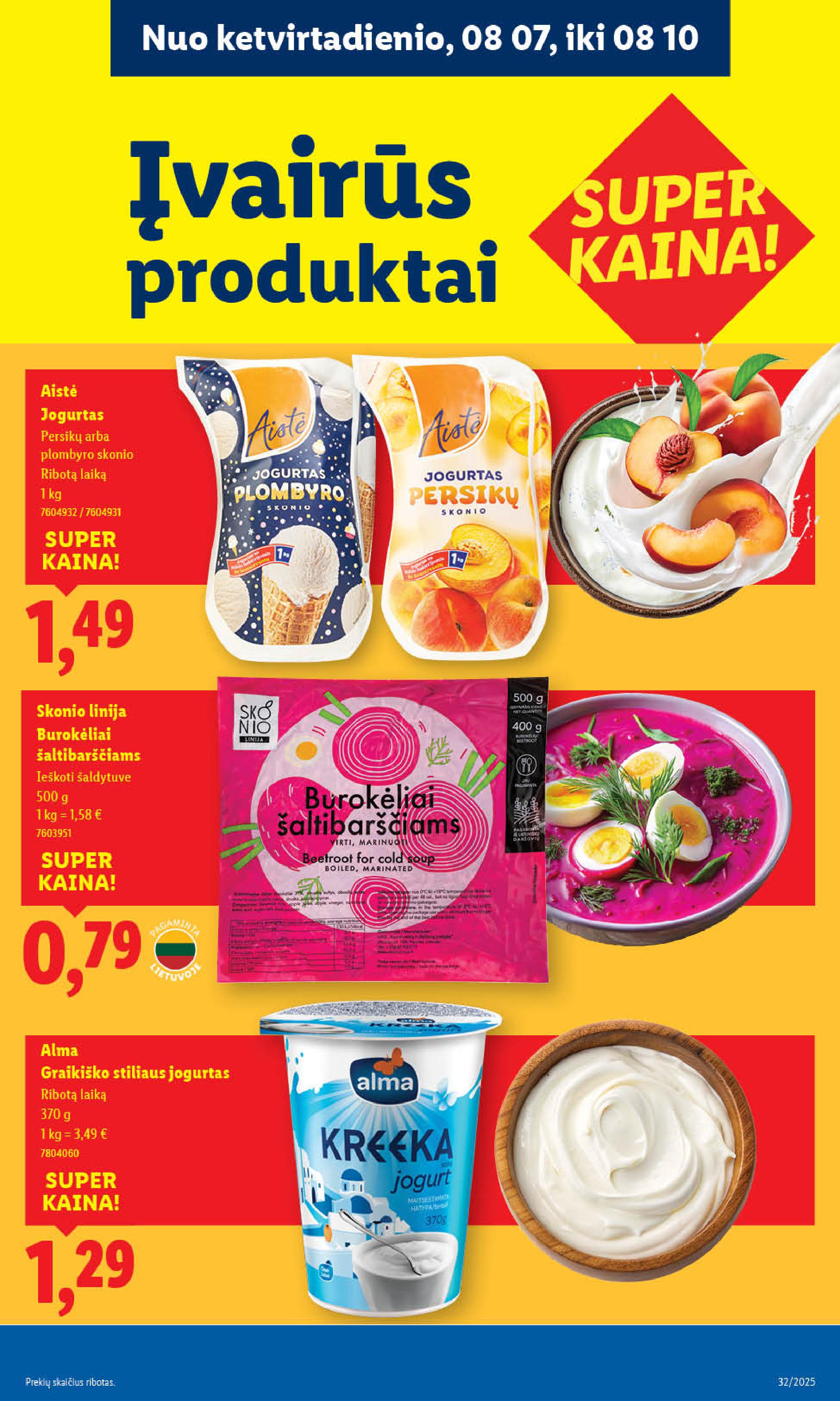 Naujausias LIDL kaininis katalogas 2025.08.04 - 2025.08.10