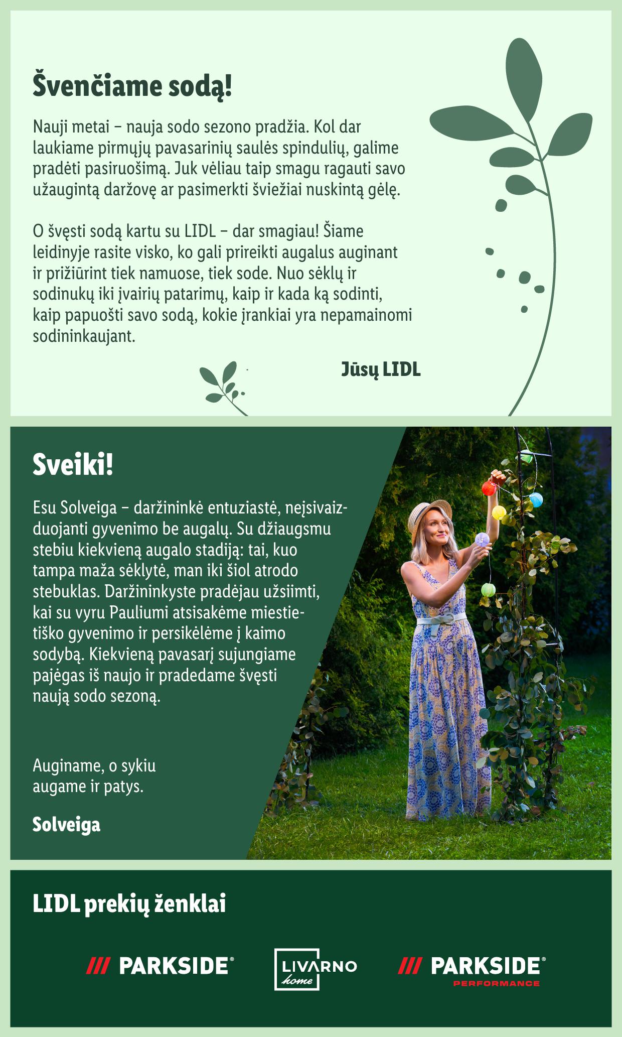 LIDL katalogas "Švenčiame sodą" galioja nuo 2025.05.12