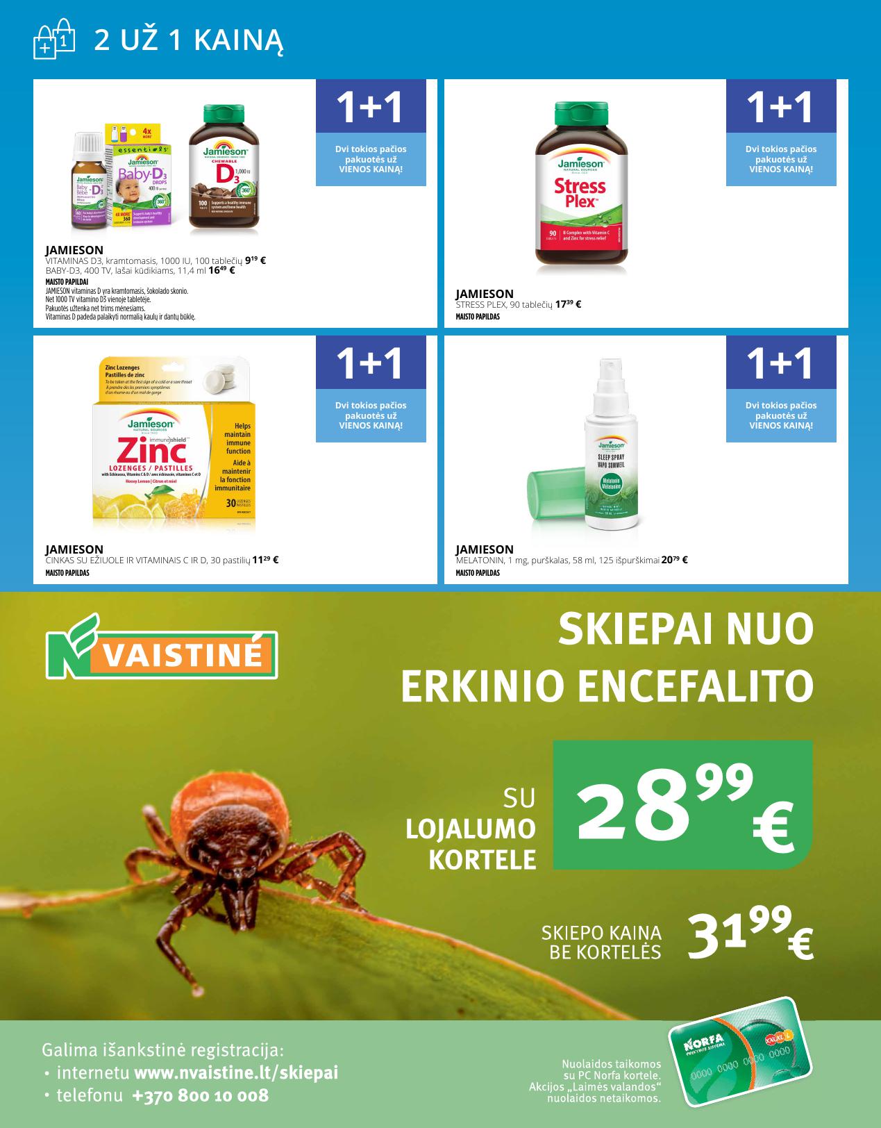 NORFOS vaistinės akcijų ir nuolaidų leidinys 2026.03.01 - 2026.03.31