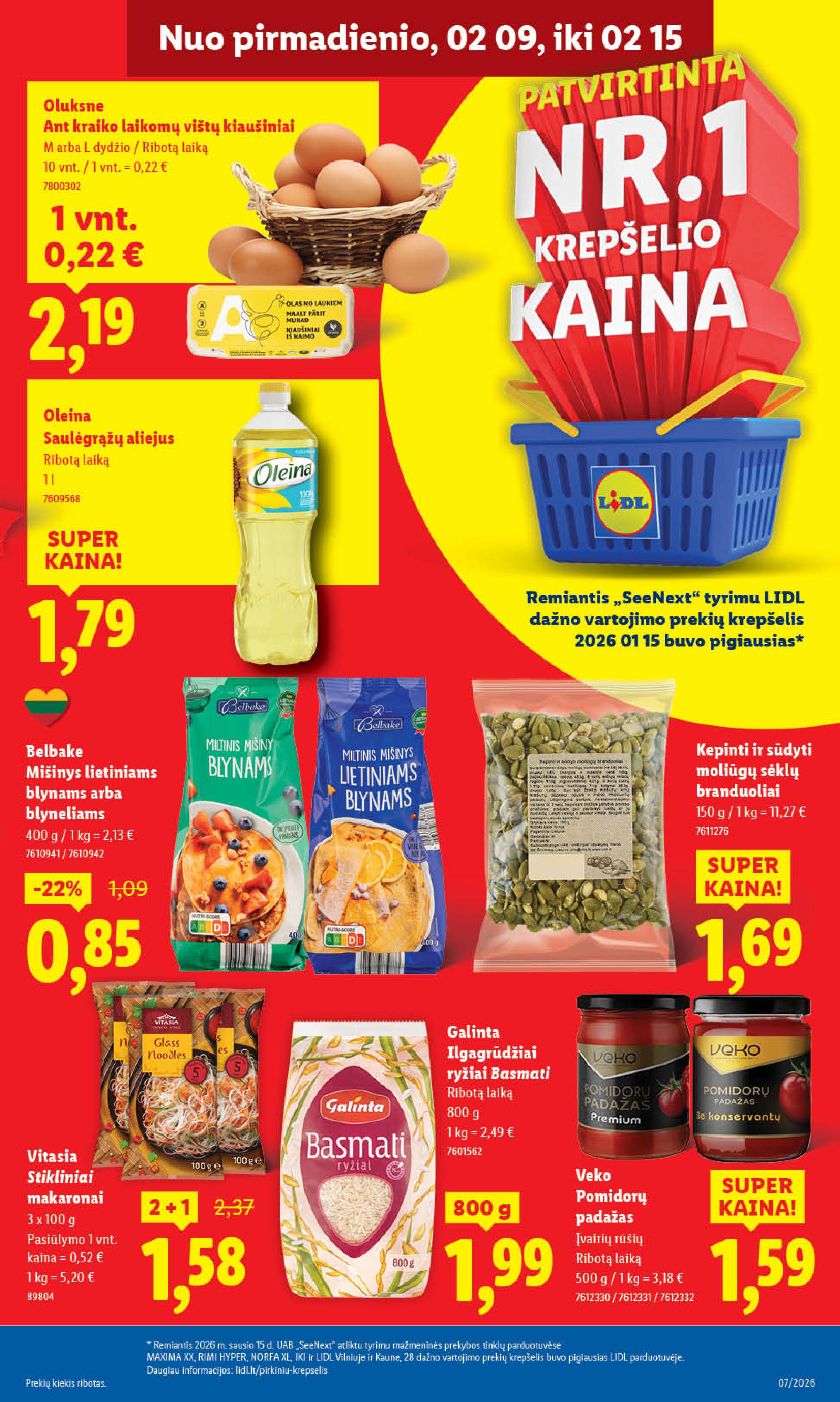 Naujausias LIDL kaininis katalogas 2026.02.09 - 2026.02.15