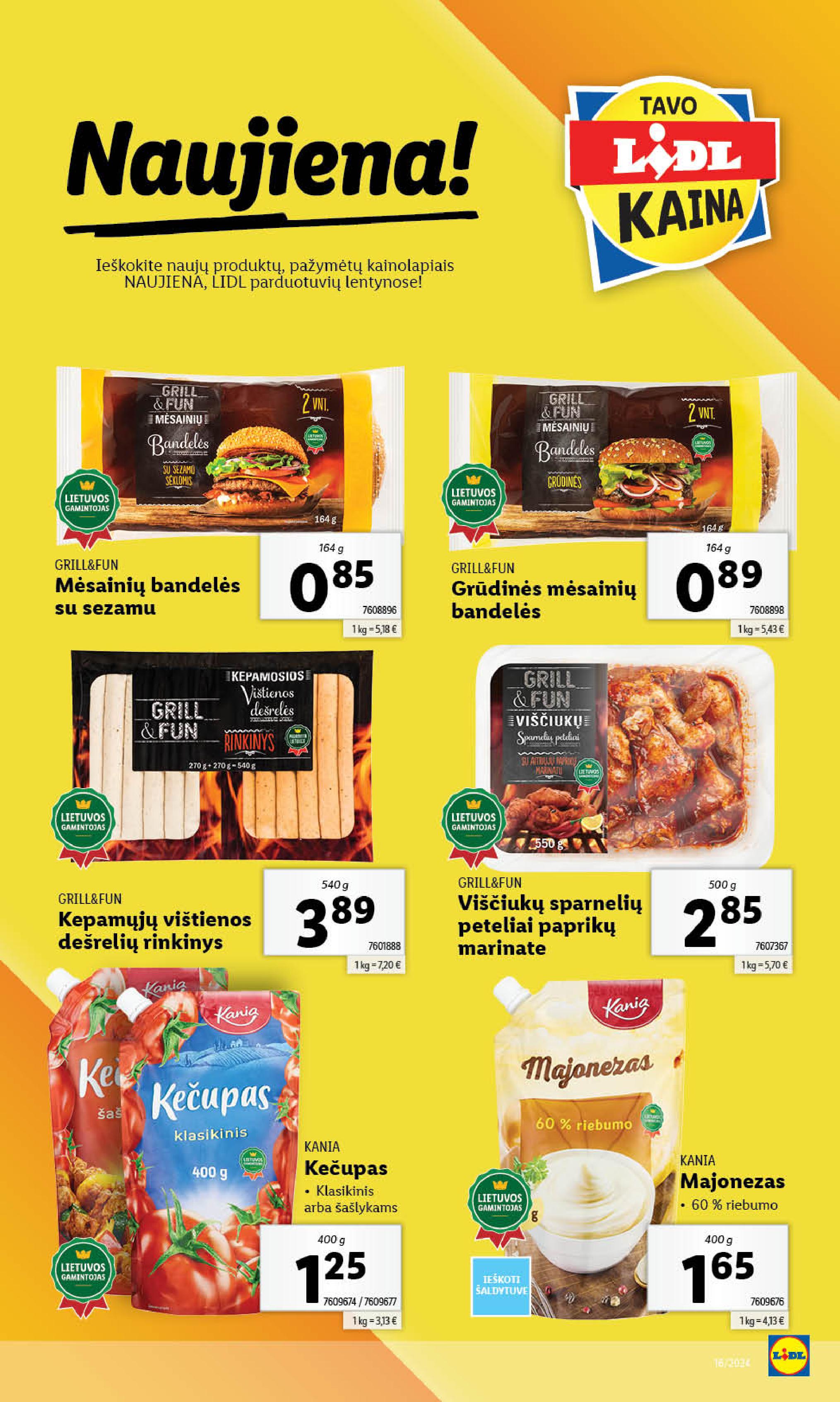 Naujausias LIDL kaininis katalogas 2024.04.15 - 2024.04.21