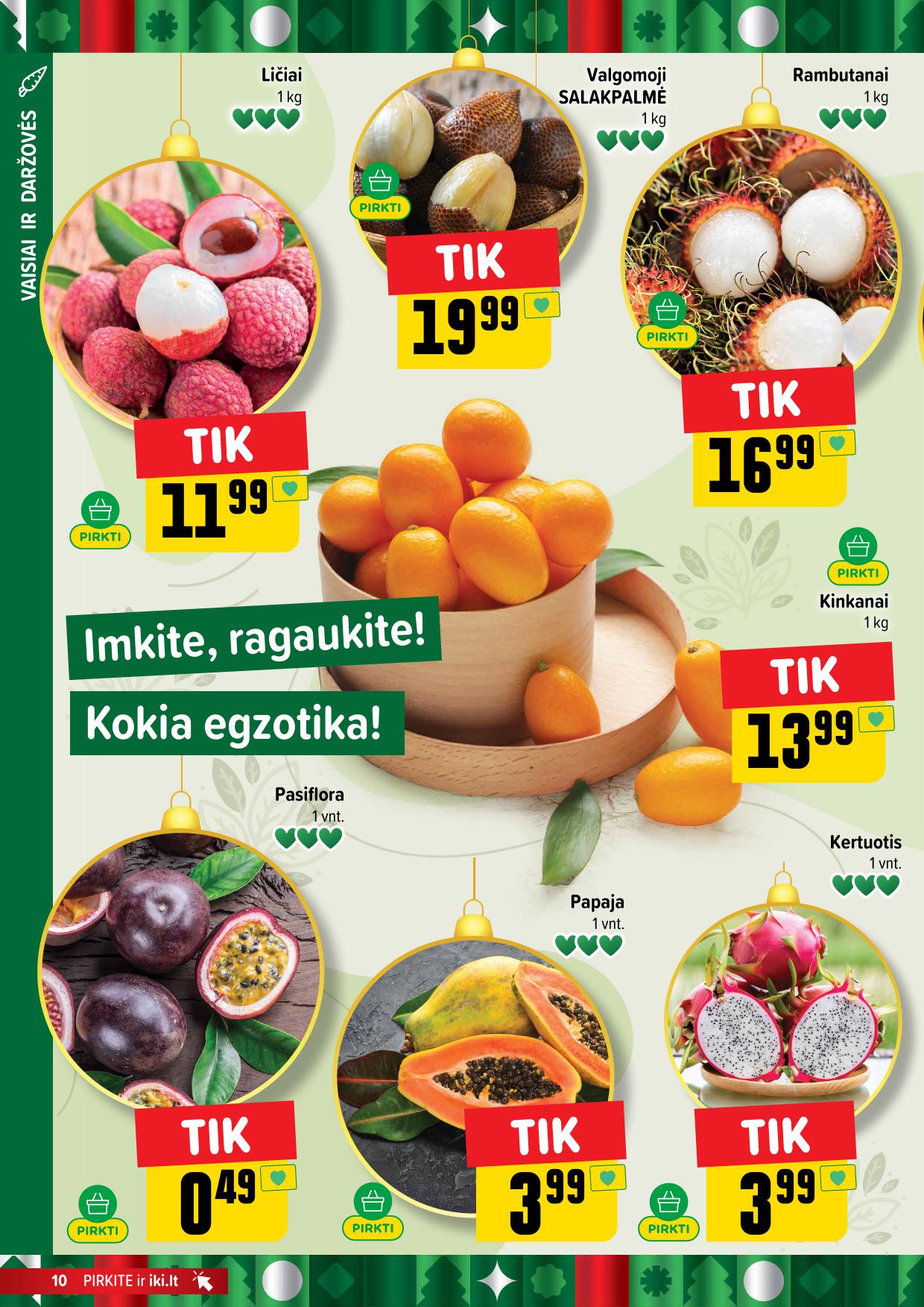 Naujausias IKI kaininis katalogas 2025.12.08 - 2025.12.14