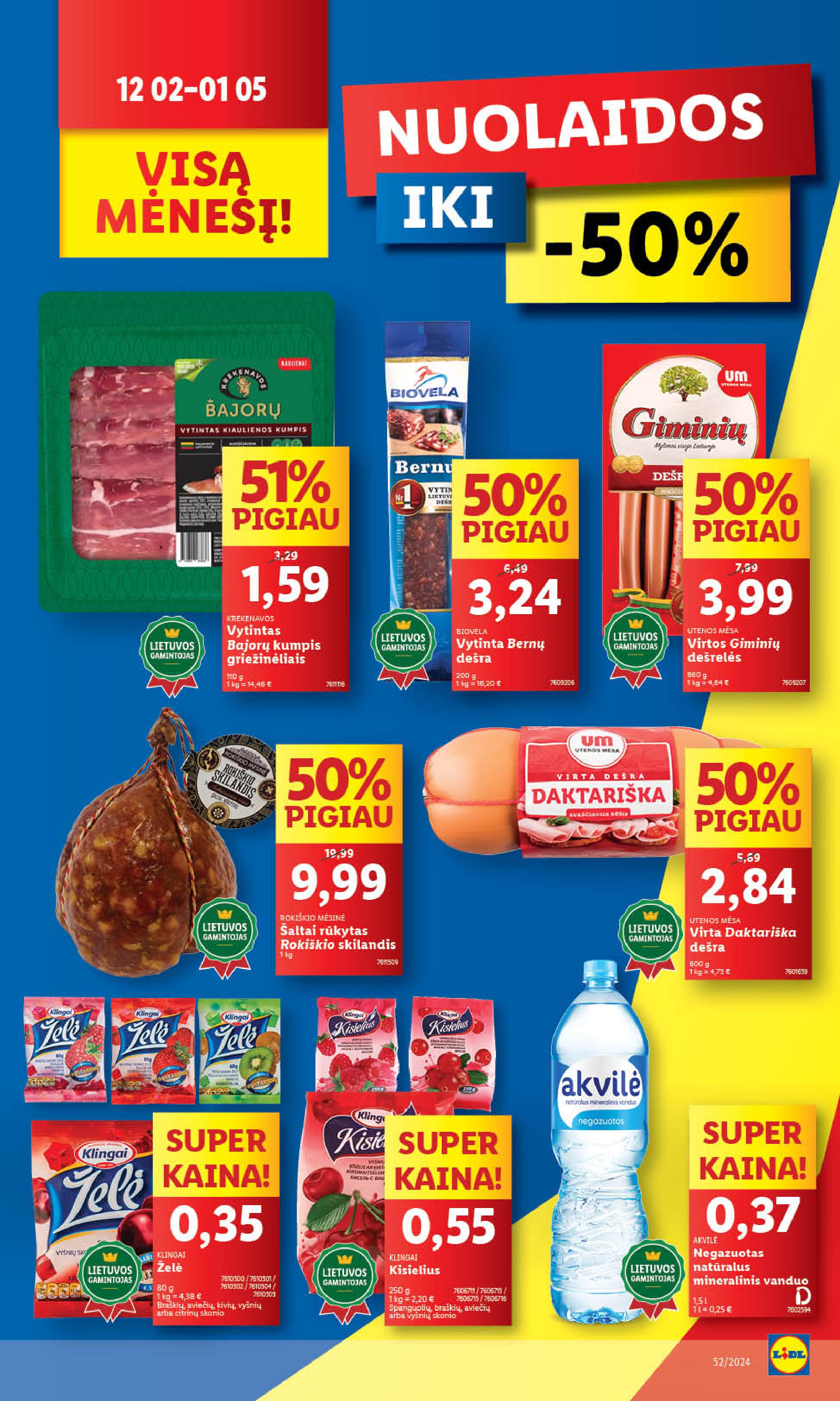 Naujausias LIDL kaininis katalogas 2024.12.26 - 2024.12.31