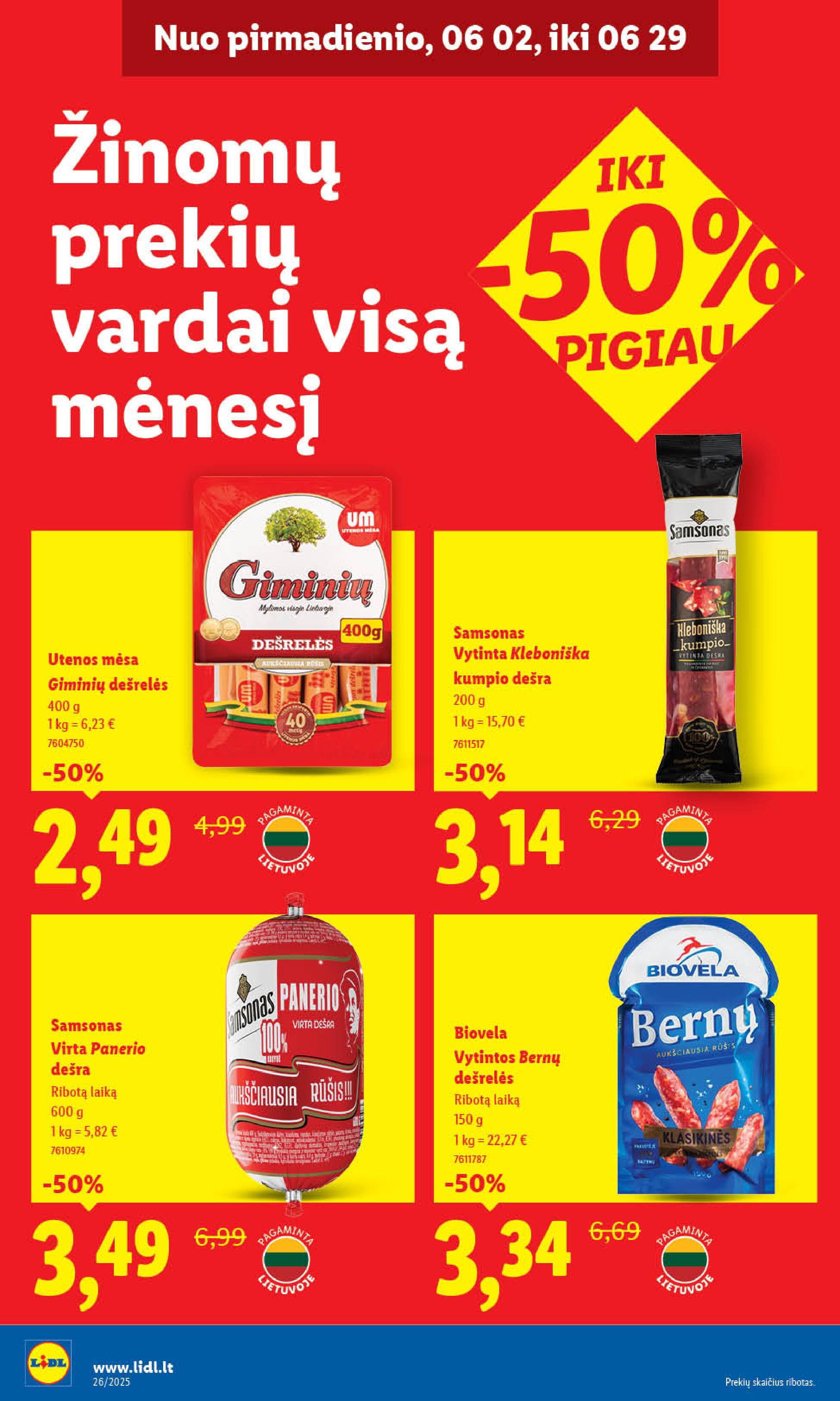 Naujausias LIDL kaininis katalogas 2025.06.23 - 2025.06.29