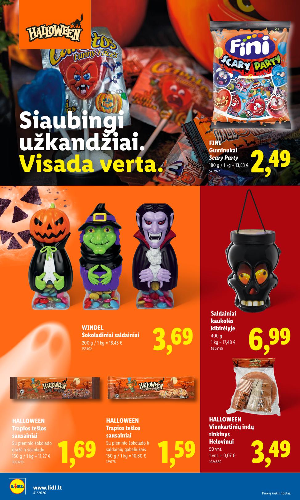 Naujausias LIDL kaininis katalogas 2026.10.05 - 2026.10.11