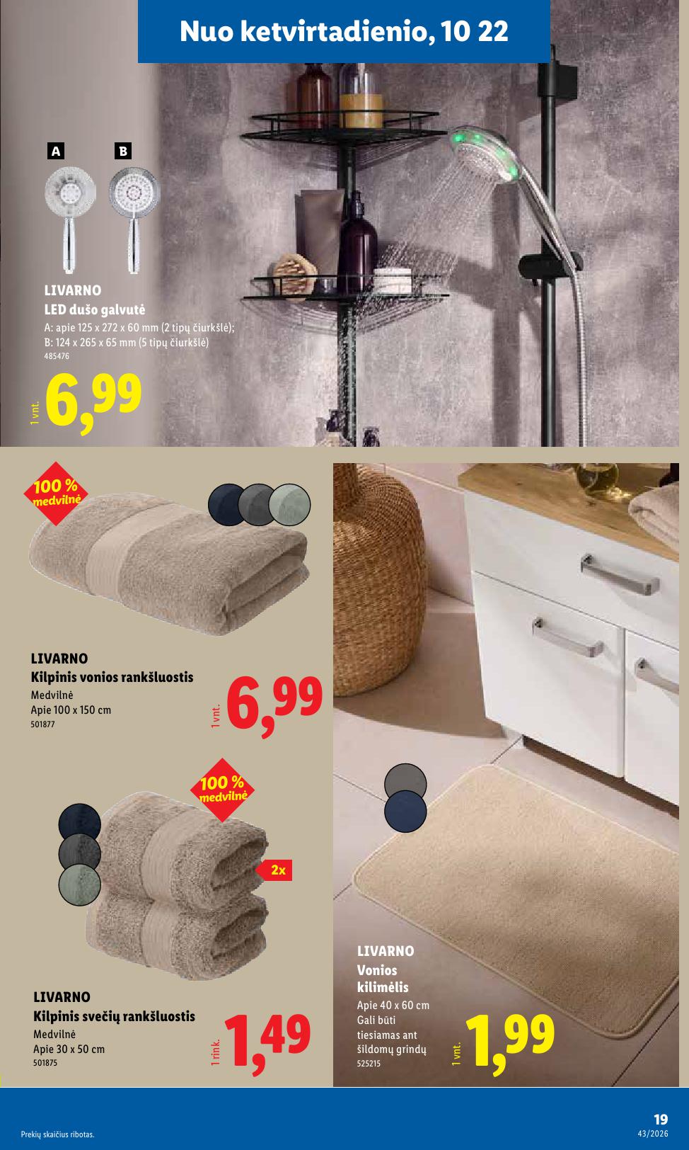 LIDL ne maisto prekių leidinys 2026.10.19 - 2026.10.25