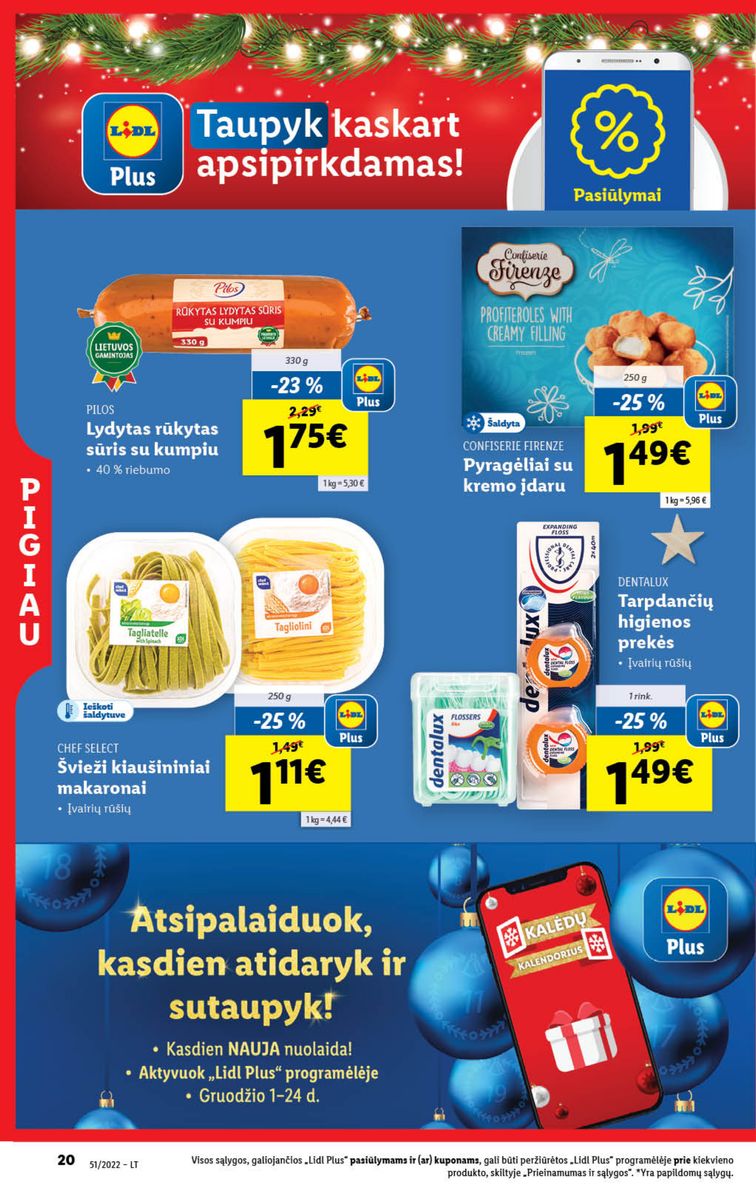 Naujausias LIDL kaininis katalogas 2022.12.19 - 2022.12.25